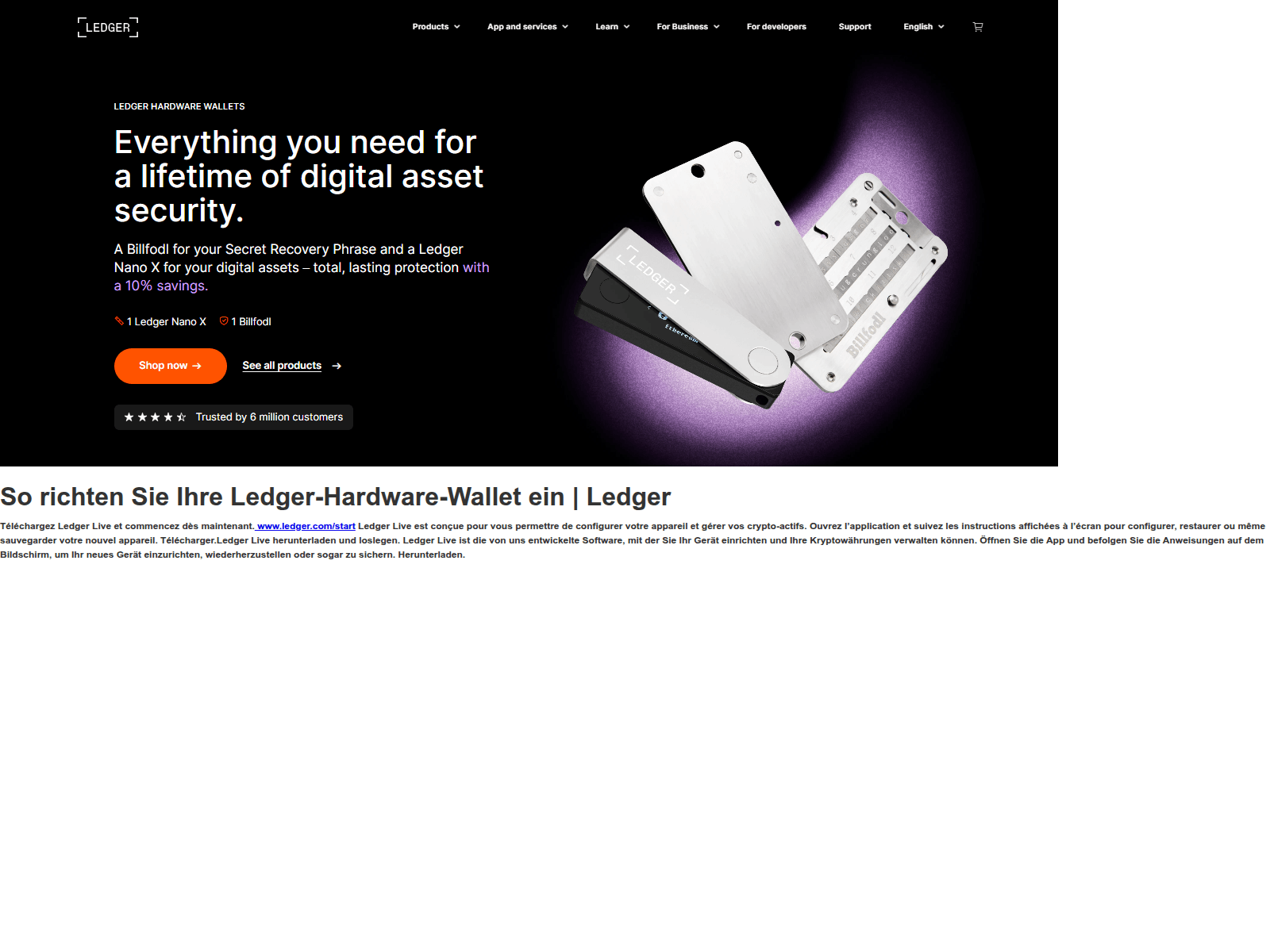 Screenshot of www-ledger-start-cabeb.webflow.io