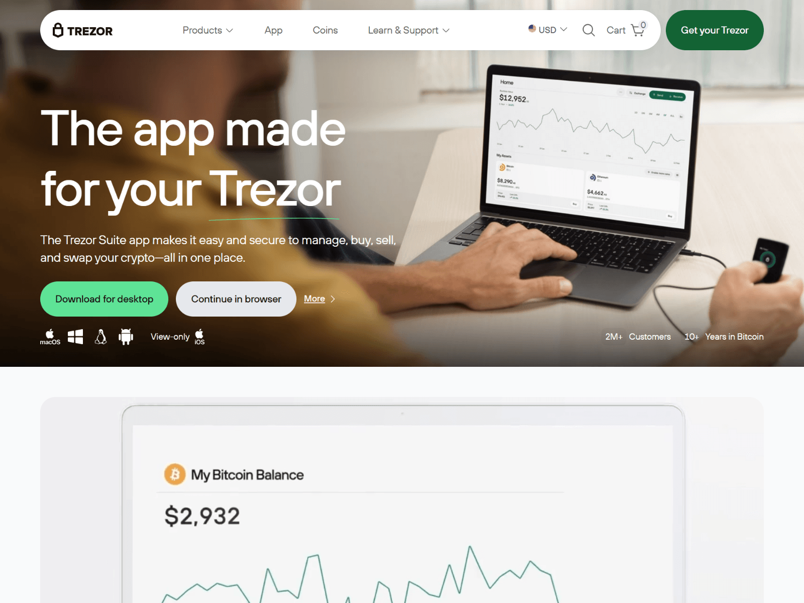 Screenshot of trezor-wallet-access.netlify.app