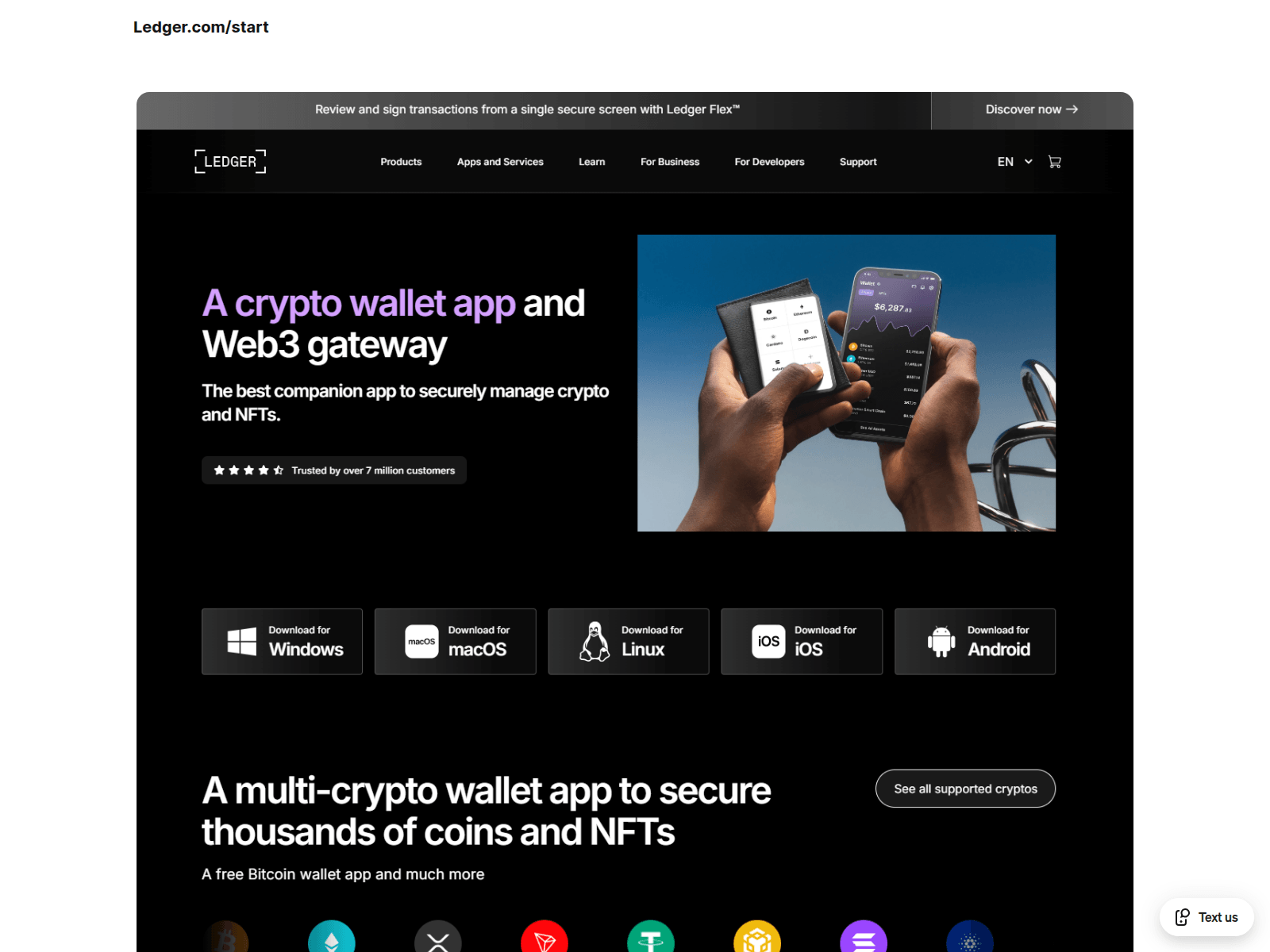 Screenshot of web-ledgercomstart-start.square.site