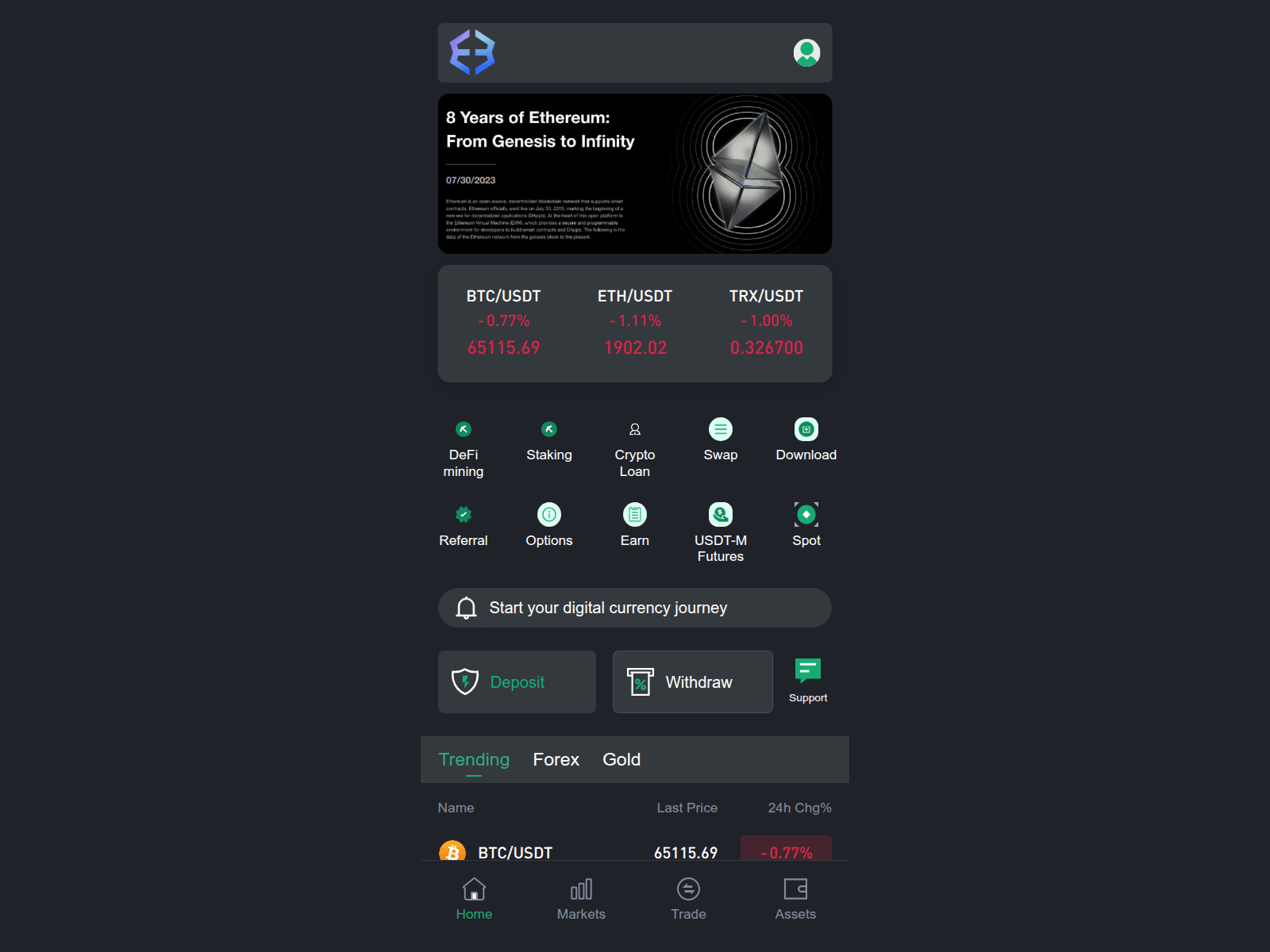 Screenshot of crypterio.space