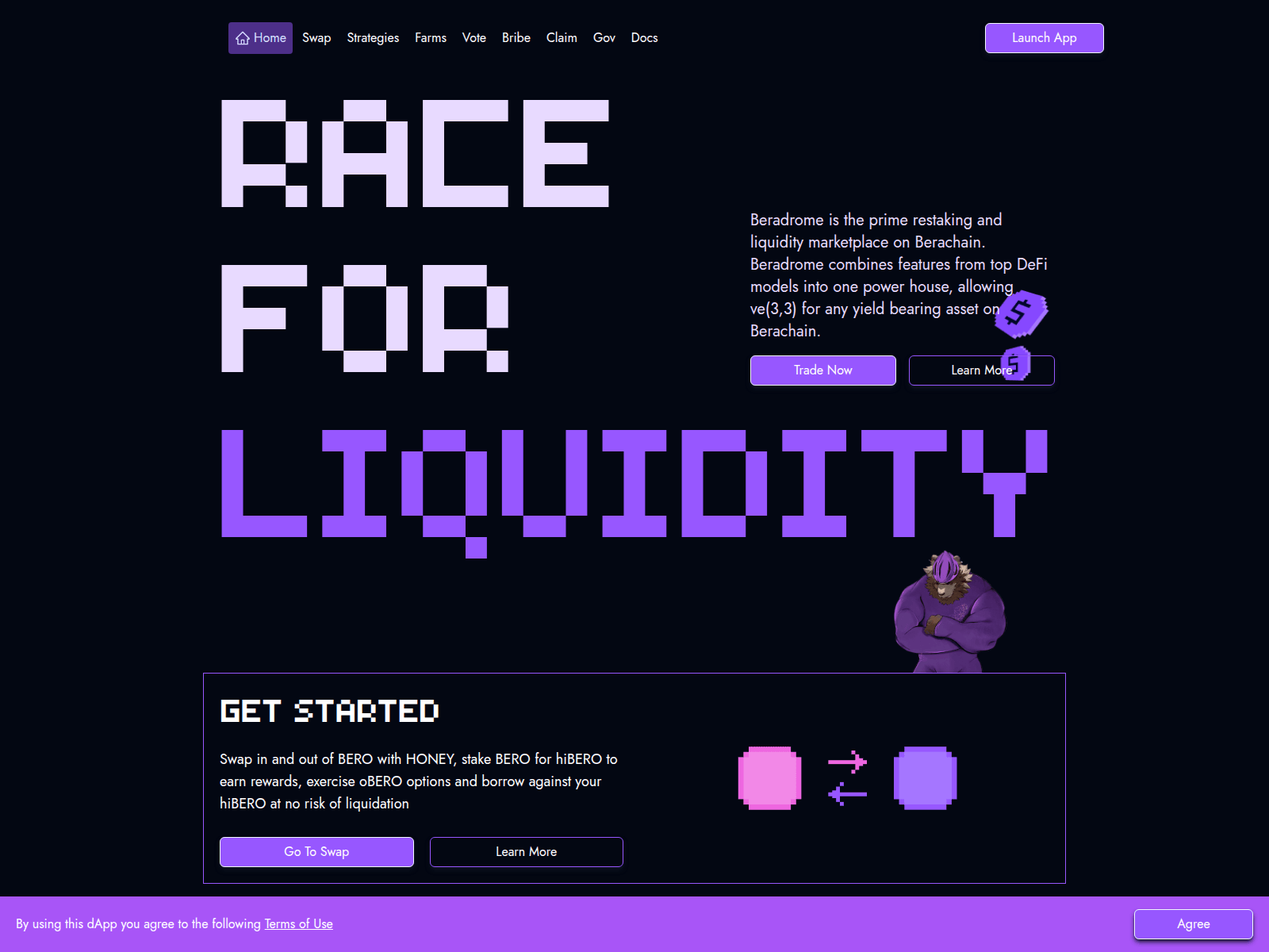 Screenshot of beradrome.xyz