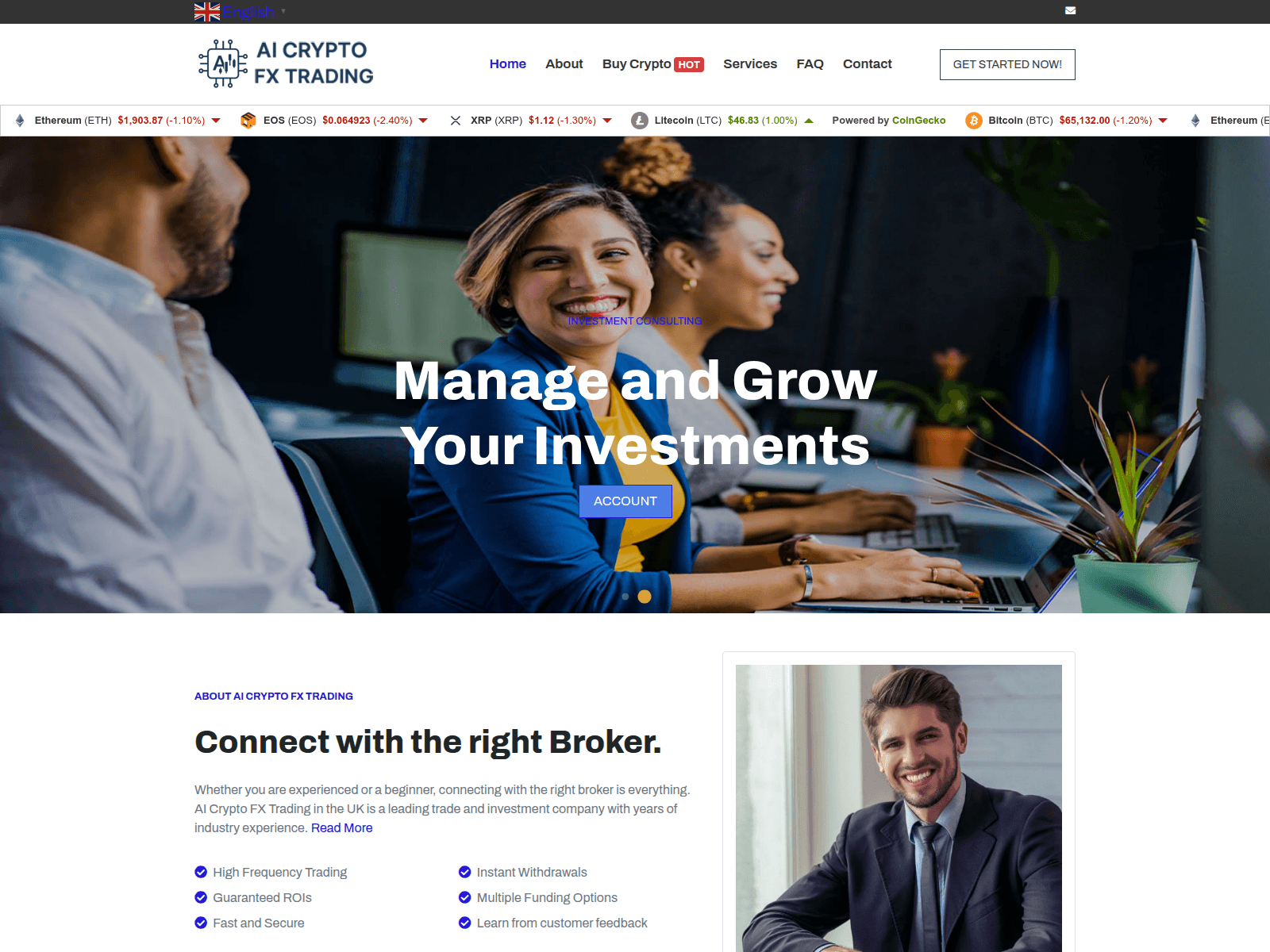 Screenshot of aicryptofxtrading.sbs