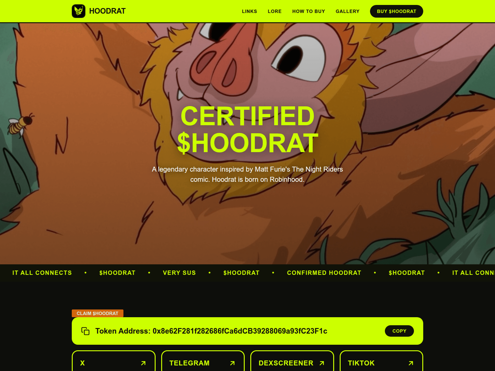 Screenshot of certifiedhoodrat.info