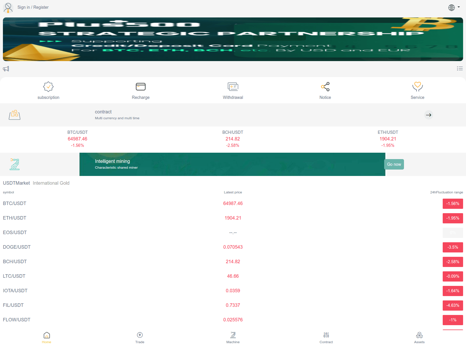 Screenshot of pluss-500.lat