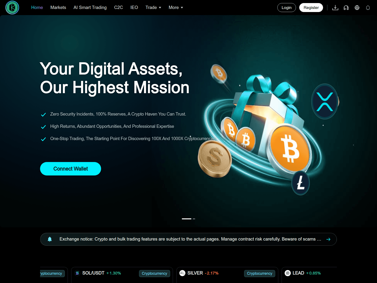 Screenshot of unikyber-swap.com