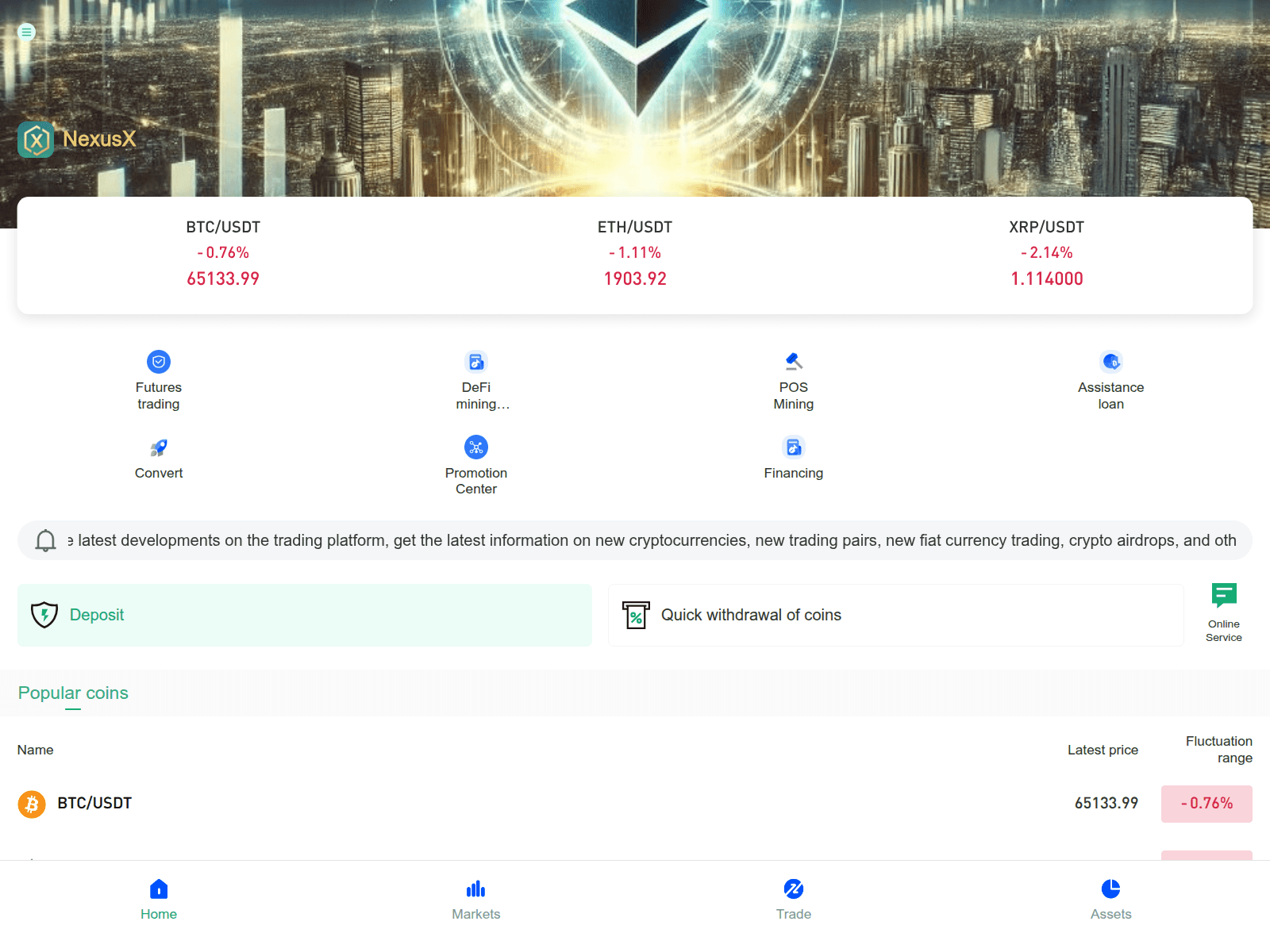 Screenshot of nexcoinusx.top