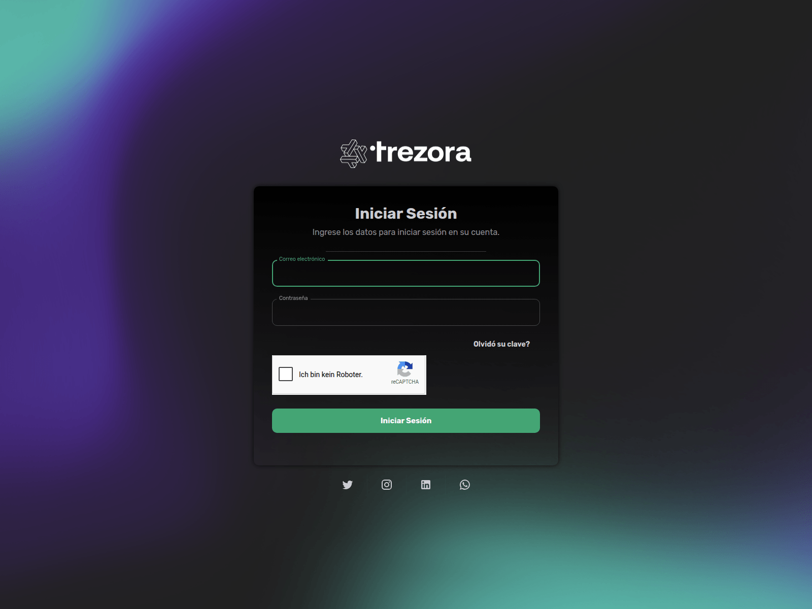 Screenshot of trezora.app