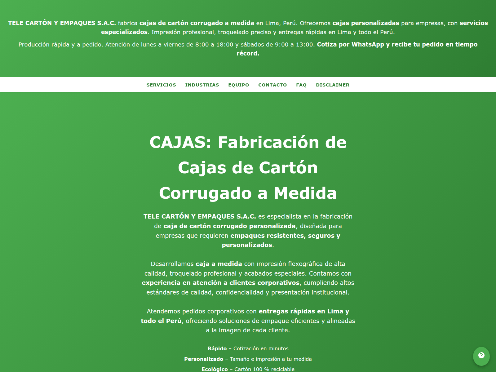 Screenshot of telecartonrempresa.shop