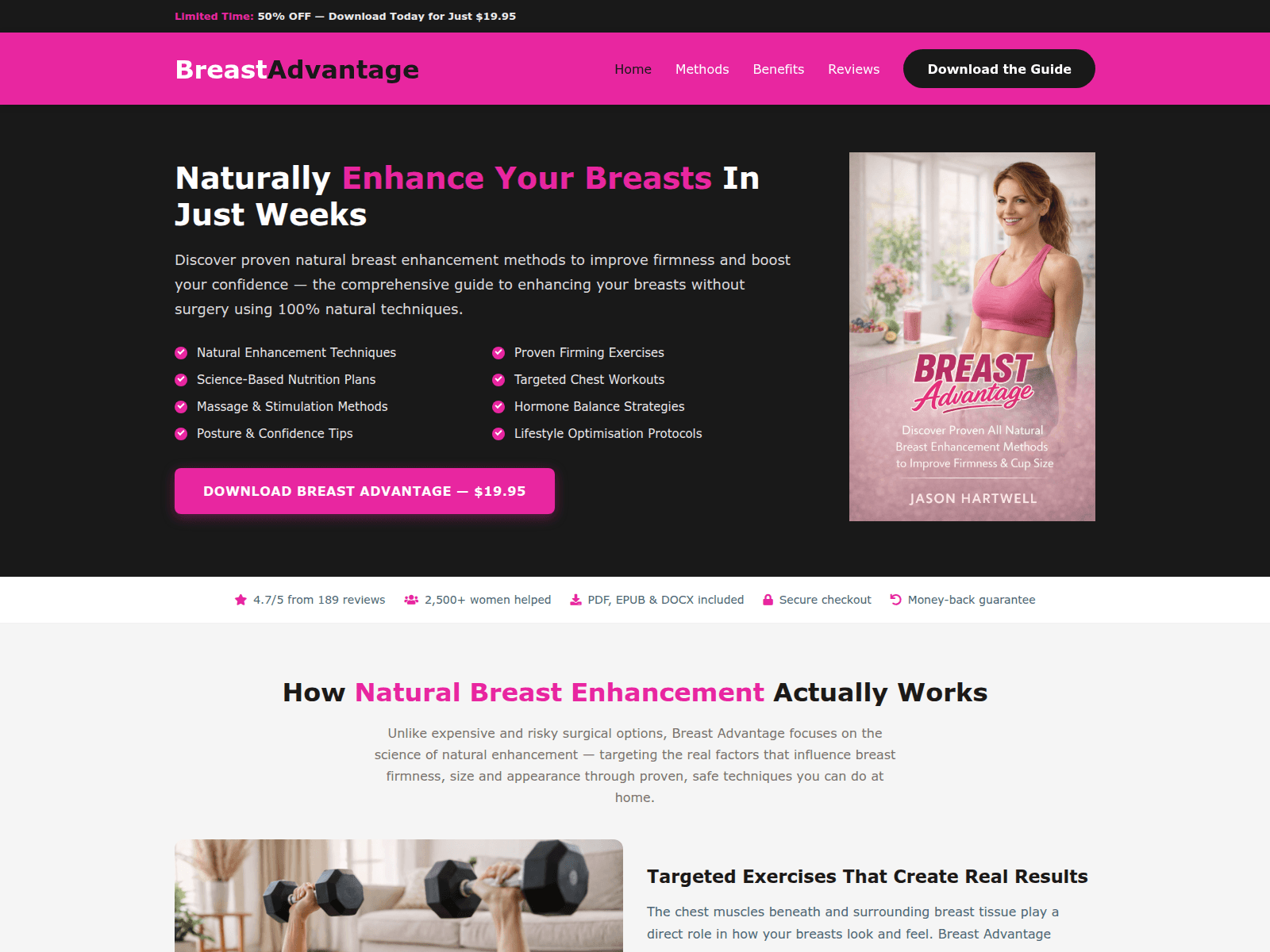 Screenshot of breastadvantage.com.redbagproductions.com