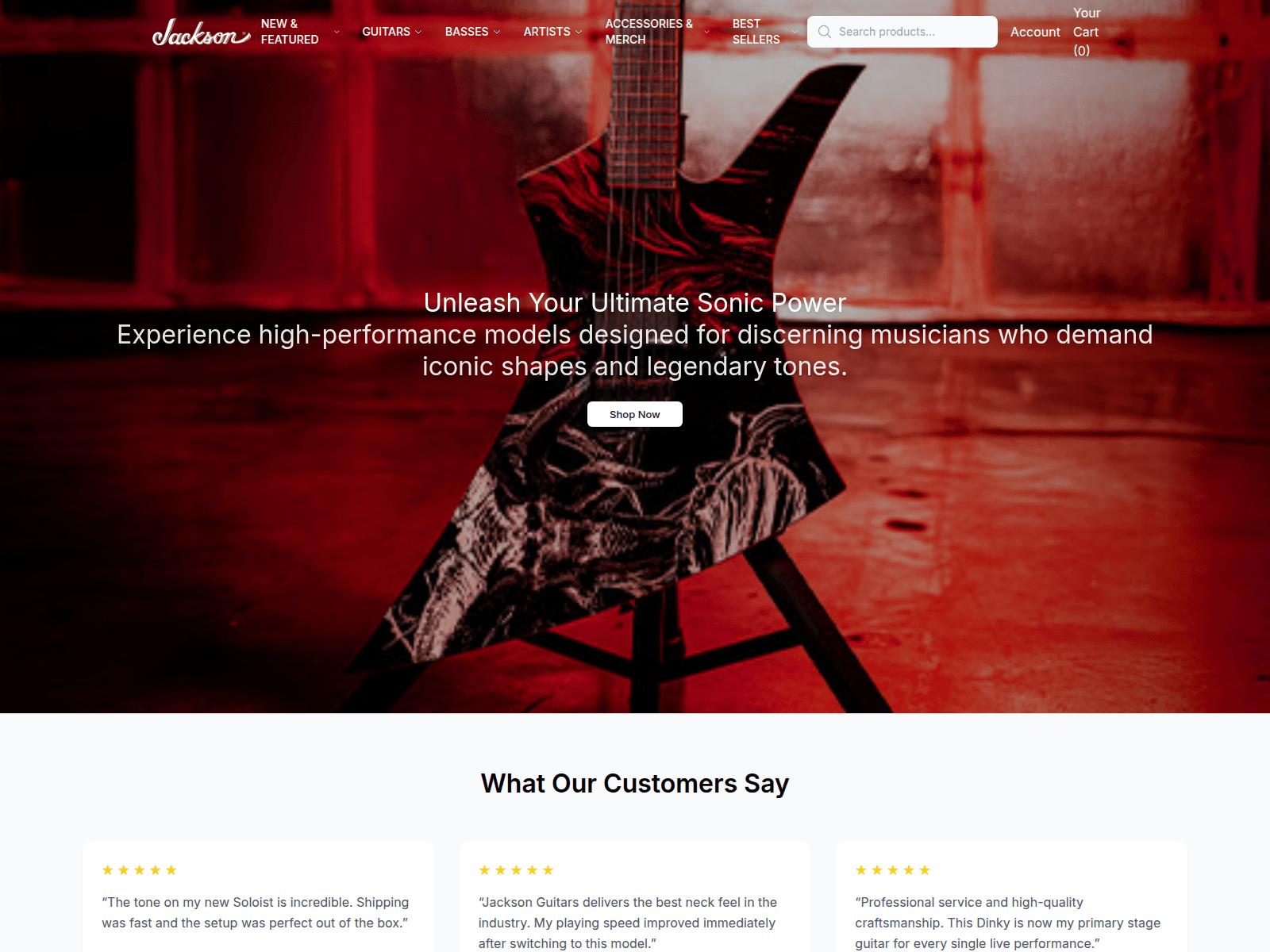 Screenshot of jacksonguitarsglobal.shop