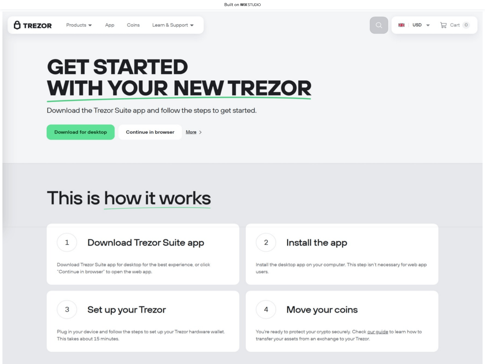 Screenshot of official-trexosuite.wixstudio.com