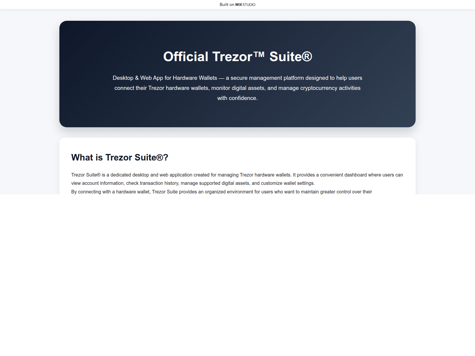 Screenshot of trejzoz-appssuite.wixstudio.com