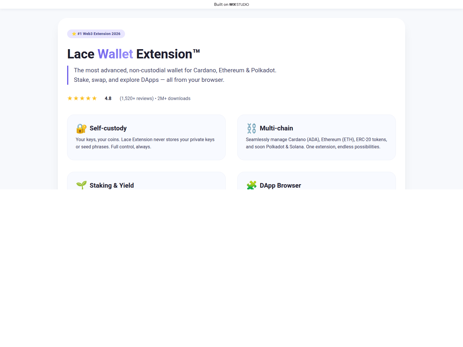 Screenshot of oauth-laceextension.wixstudio.com