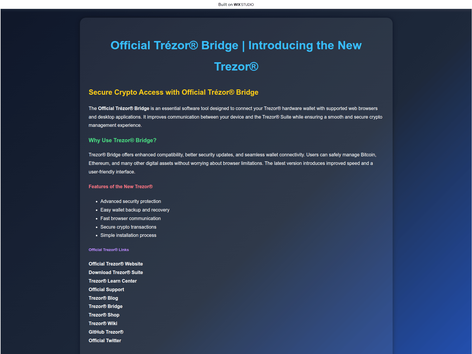 Screenshot of bridgs-applives.wixstudio.com
