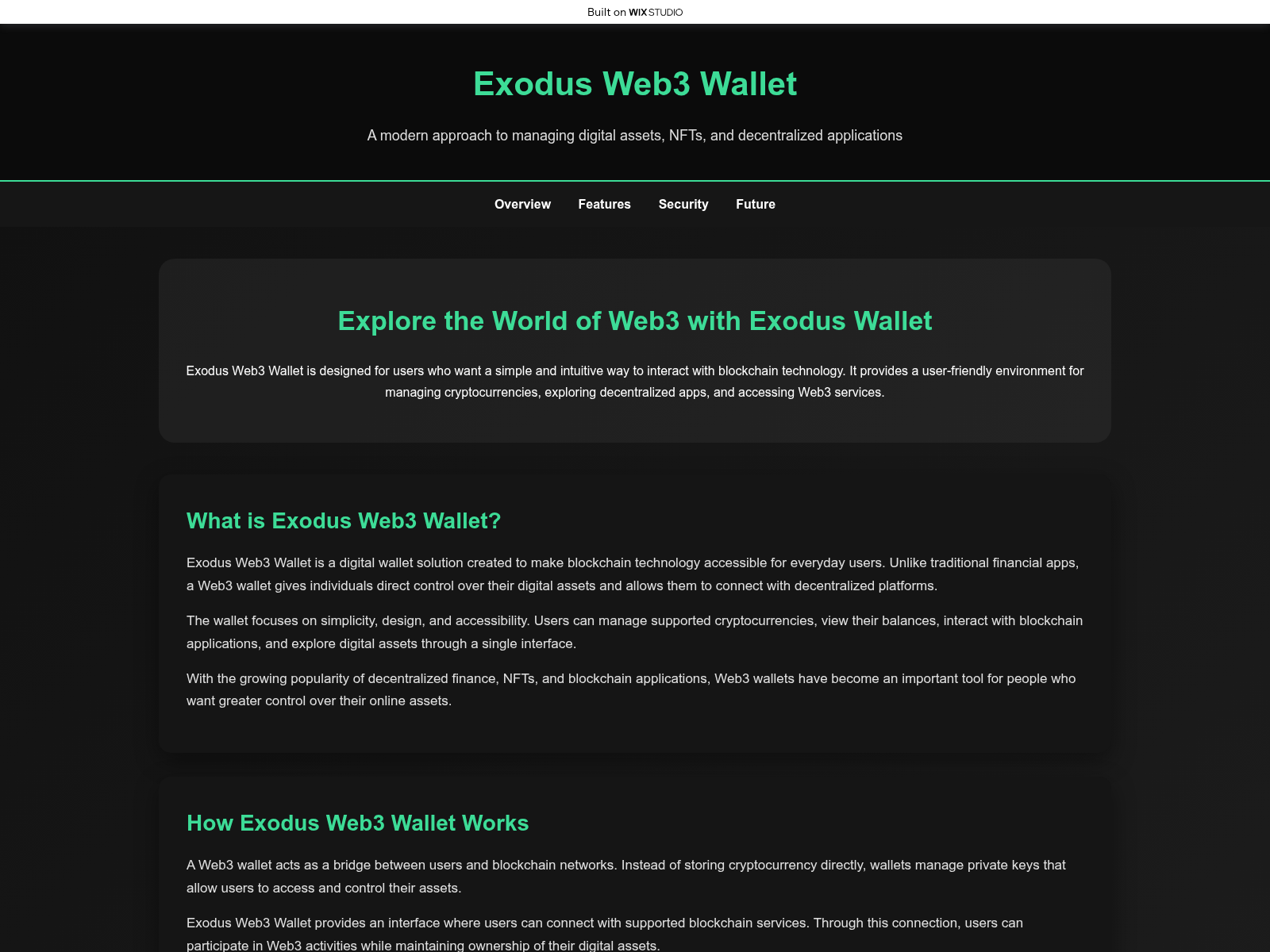 Screenshot of eng-exiudus.wixstudio.com