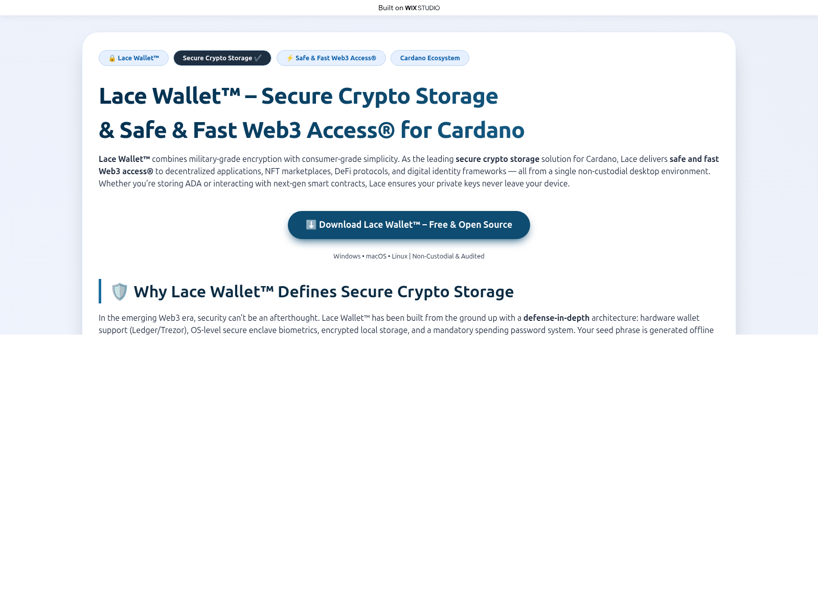 Screenshot of laceapps-extension.wixstudio.com