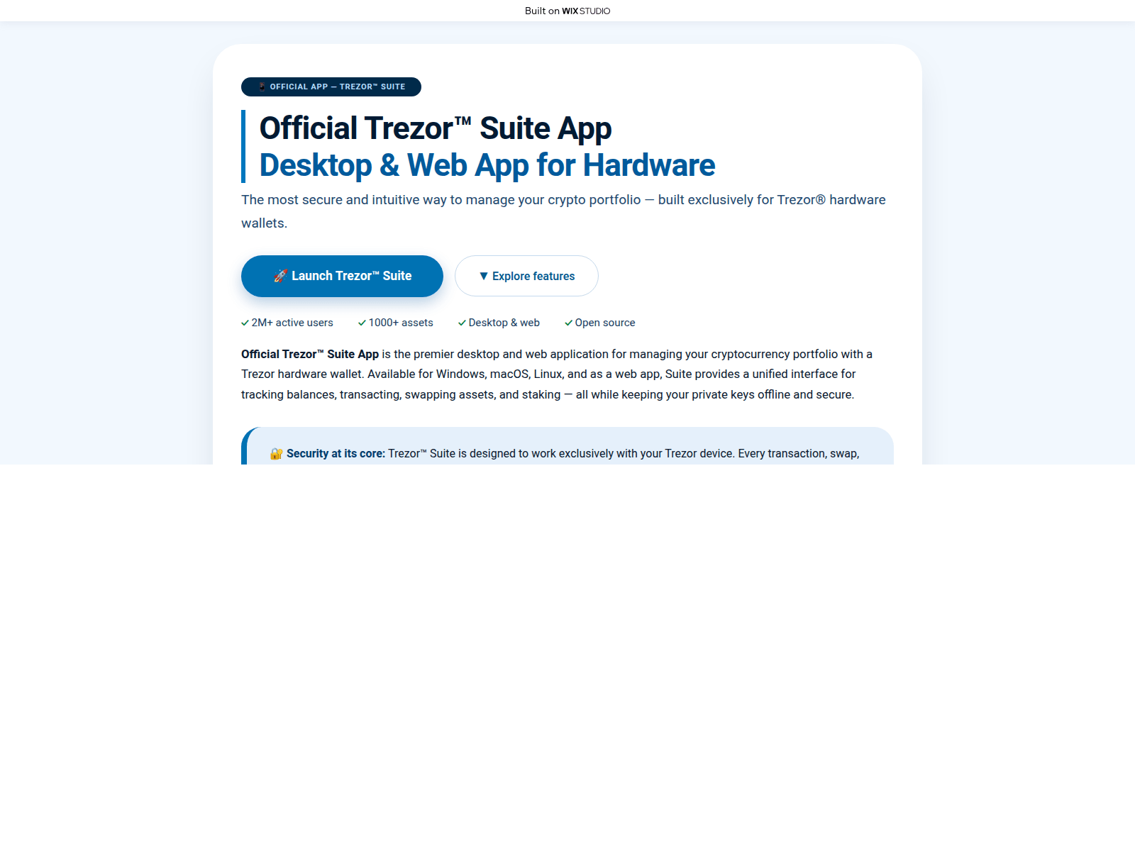 Screenshot of view-trexorsuite.wixstudio.com
