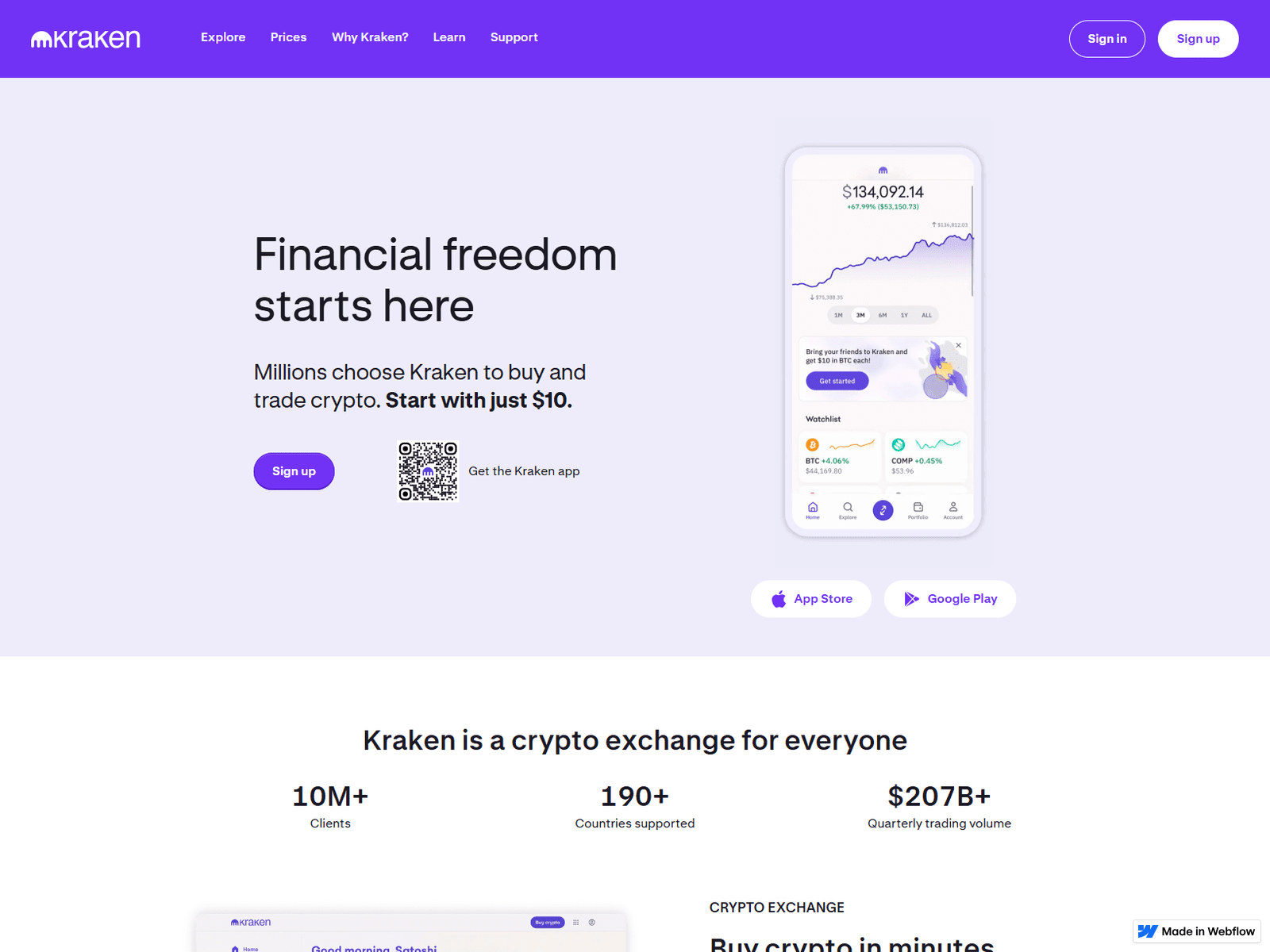 Screenshot of web-kraken-sso.webflow.io