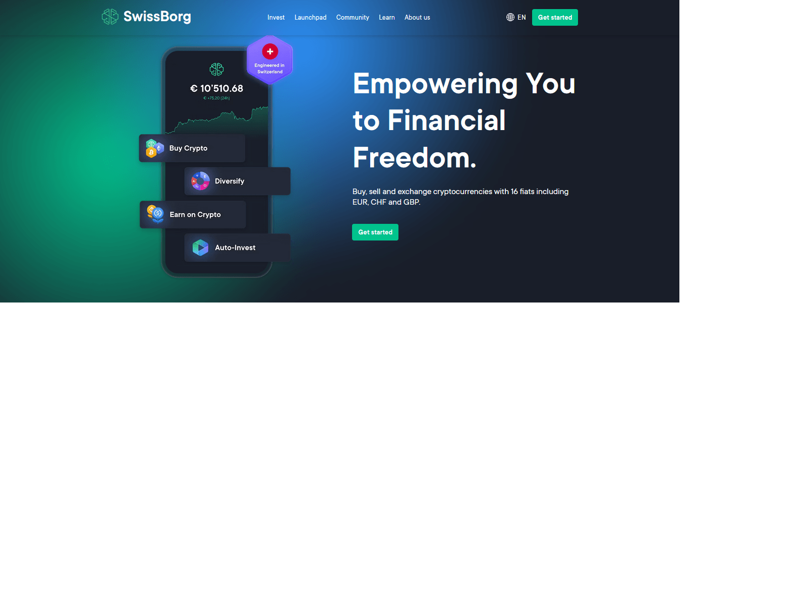 Screenshot of swissborg-logy.webflow.io