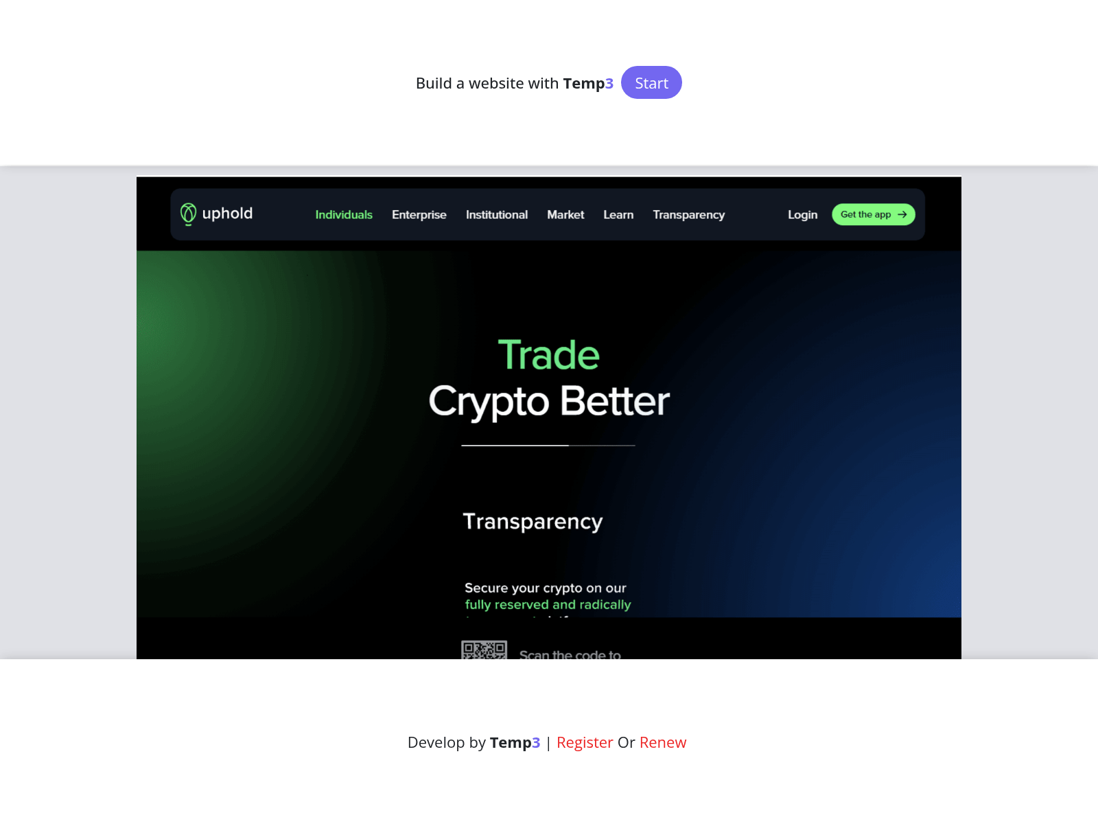 Screenshot of upholdlogiin-en.tem3.io
