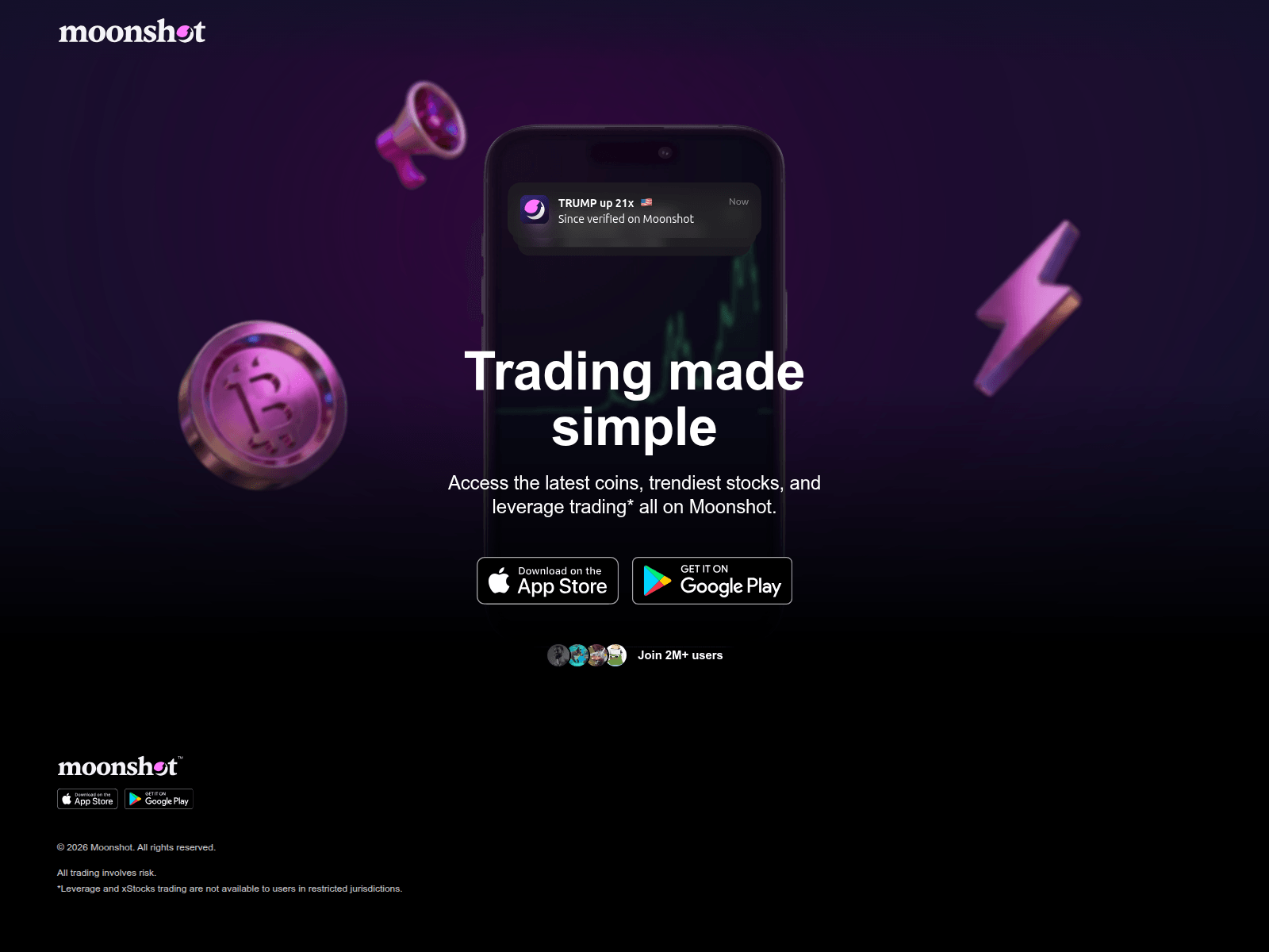 Screenshot of moonshot-coins.com