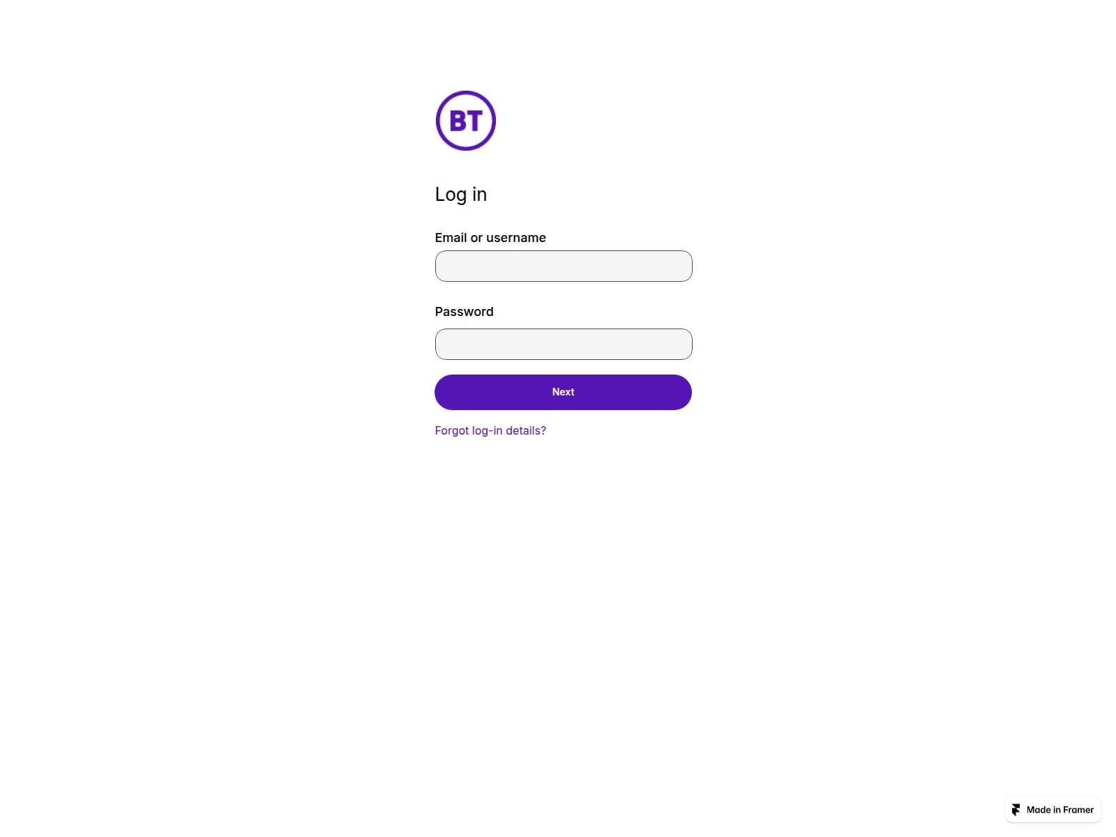 Screenshot of sensational-center-308075.framer.app