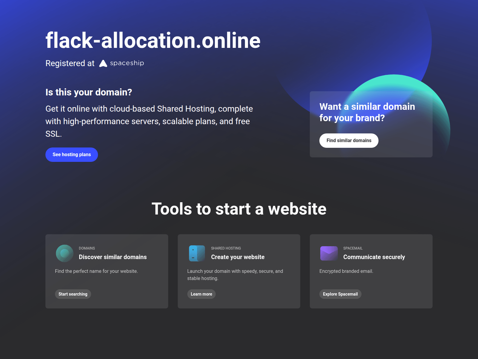 Screenshot of flack-allocation.online