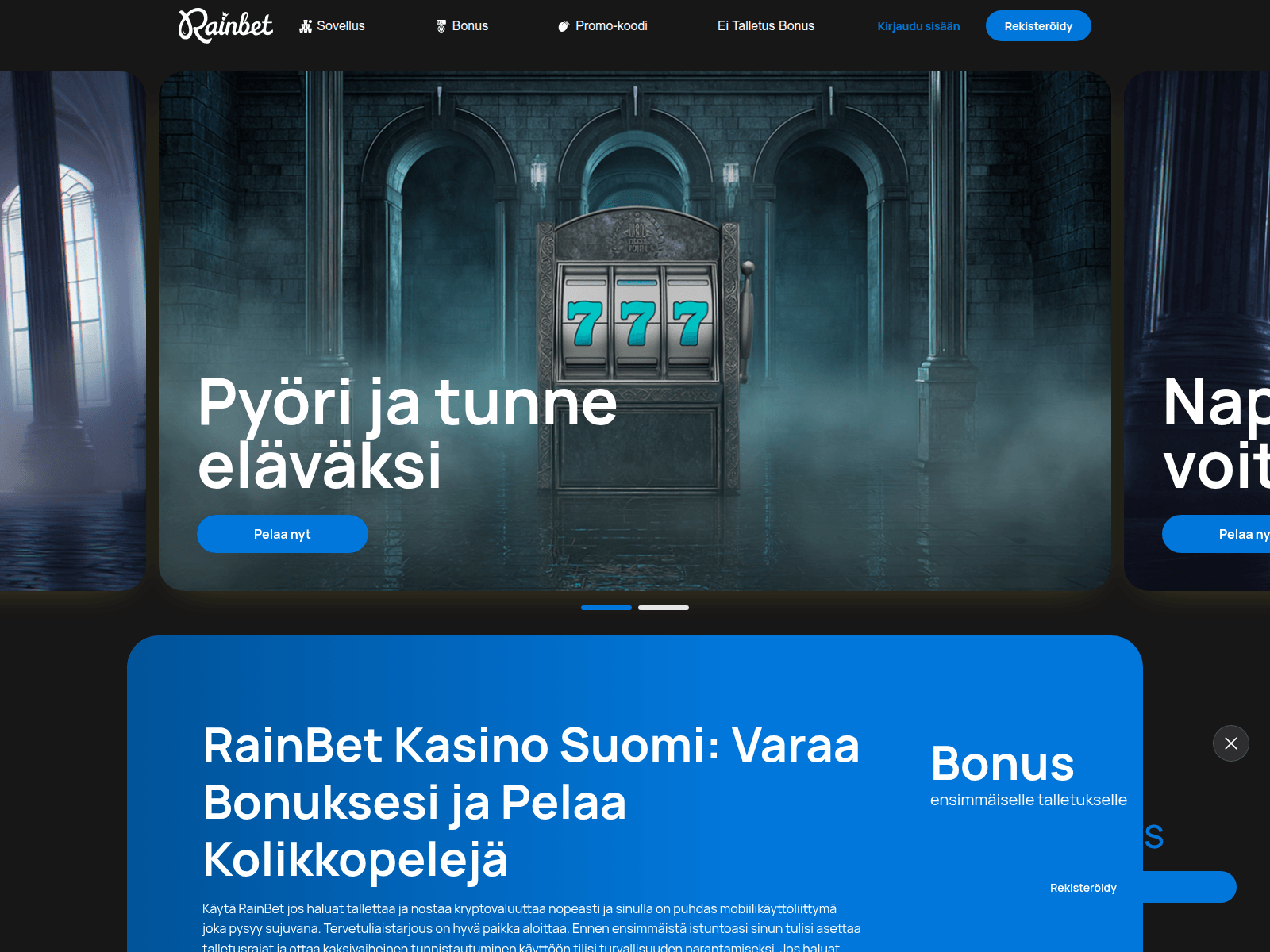 Screenshot of rainbetcasino-fi.eu.com