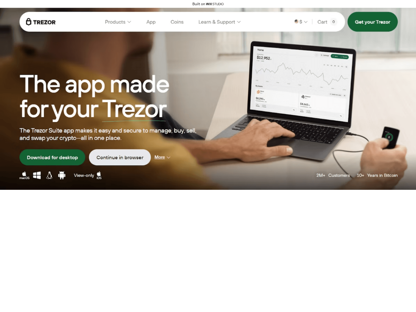 Screenshot of connect-suitecdn.wixstudio.com