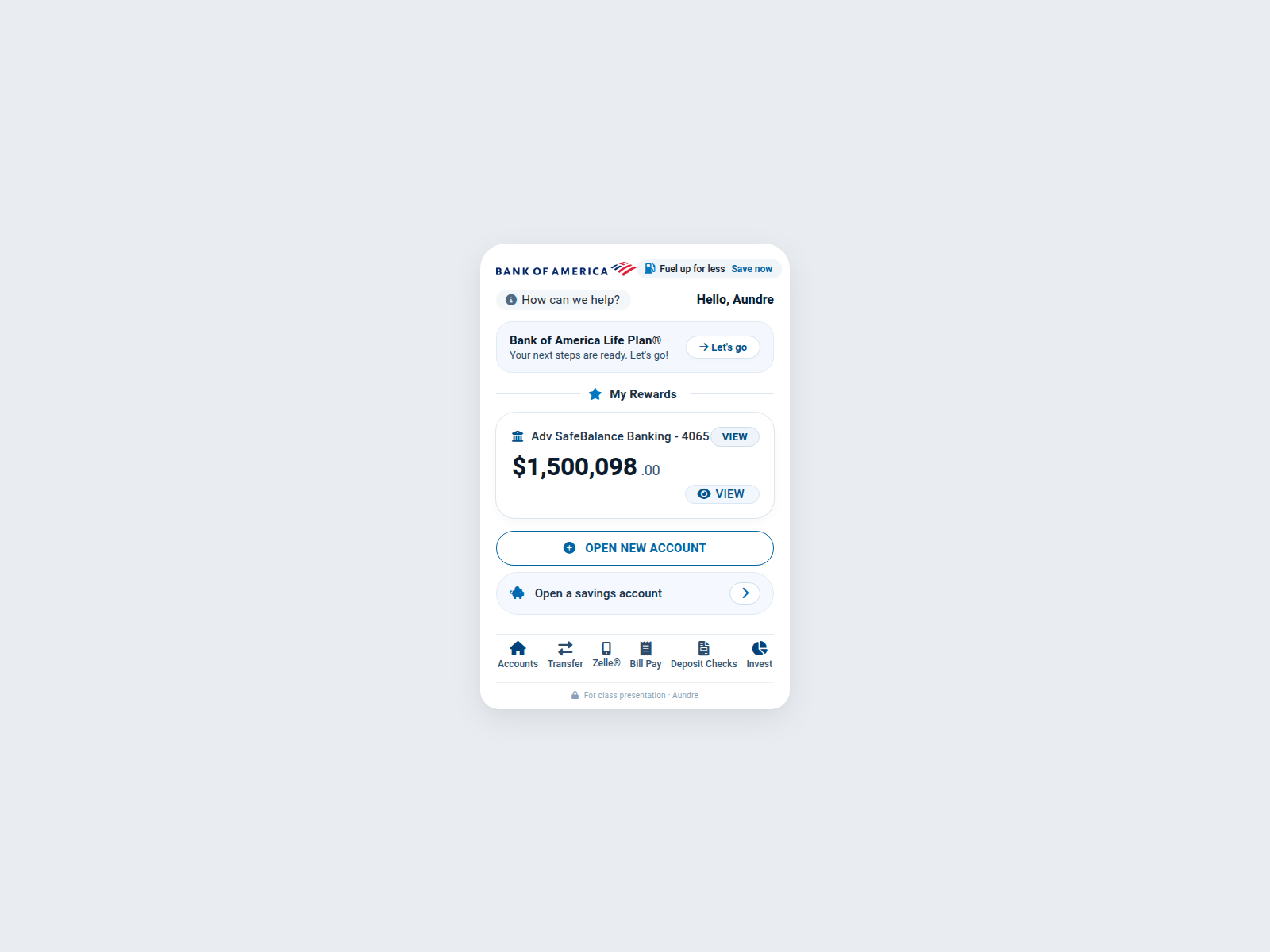 Screenshot of aundrebank.netlify.app