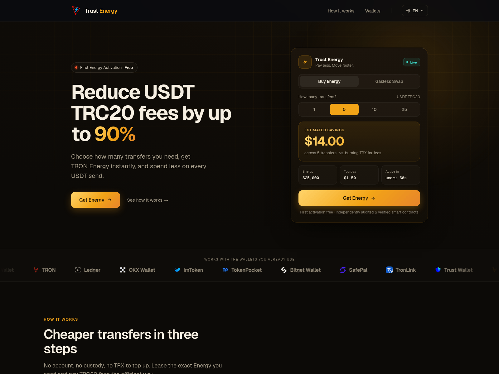 Screenshot of trustenergy.store