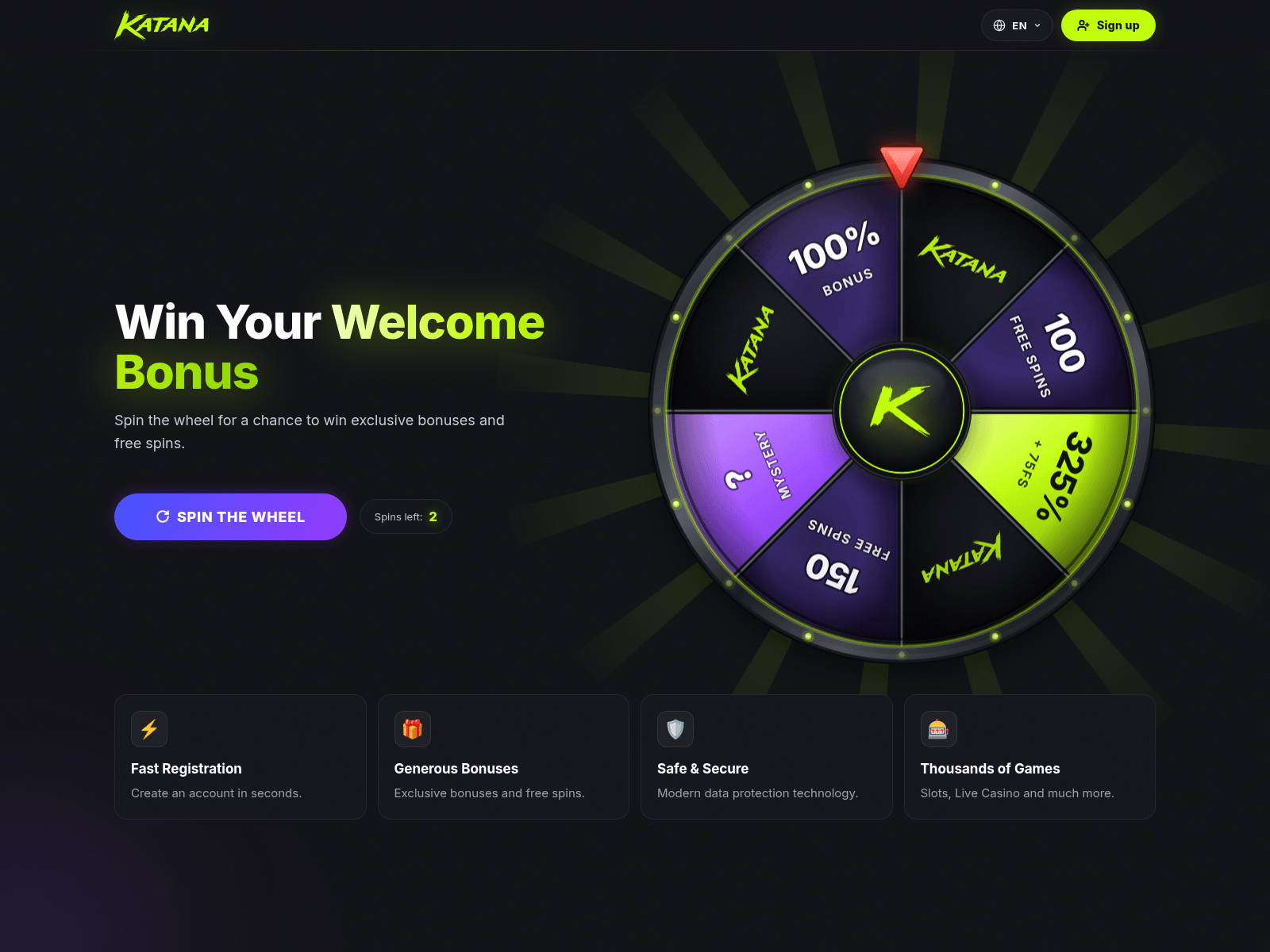 Screenshot of katanawheel.pro