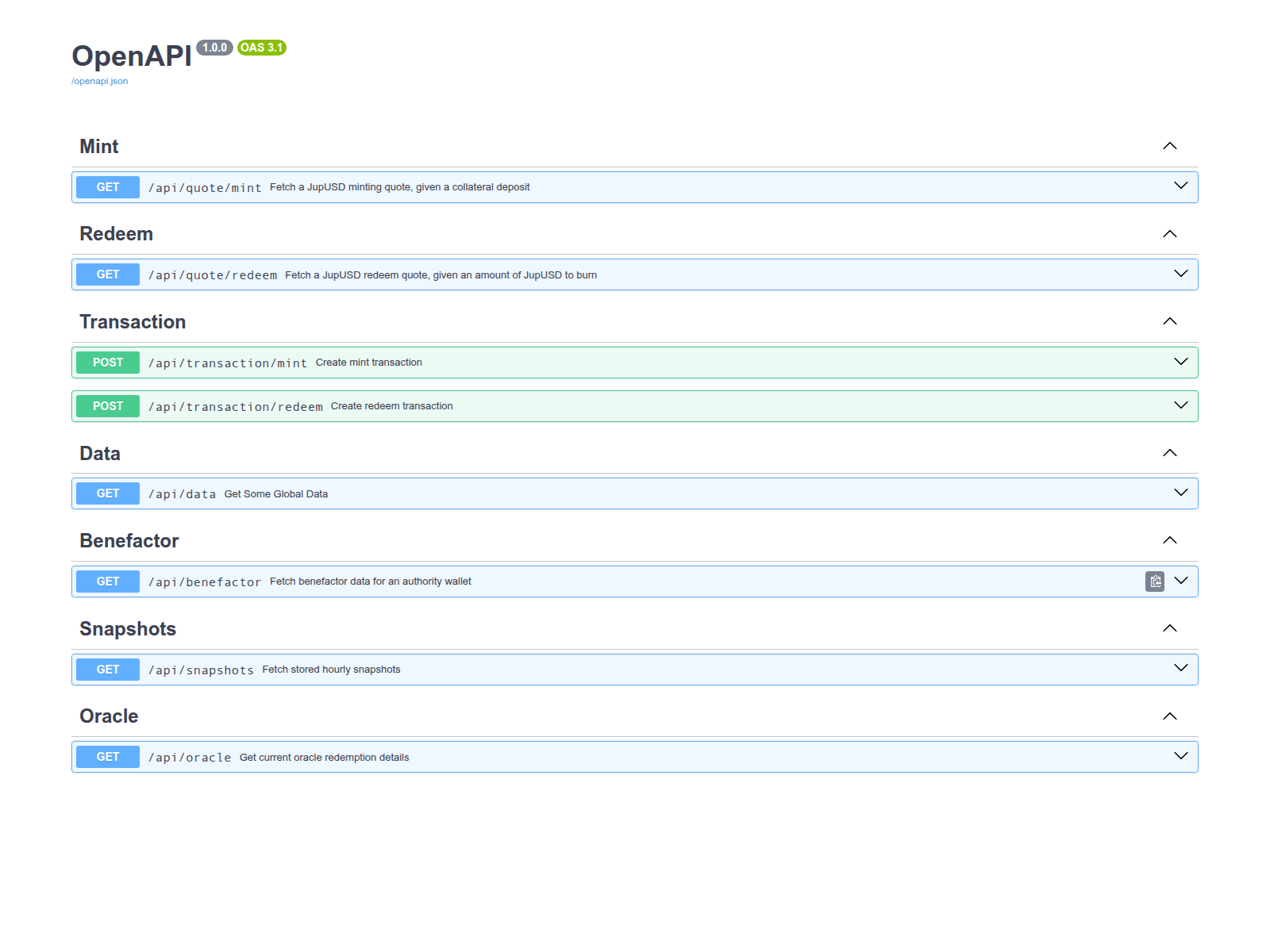 Screenshot of api.jupusd.money