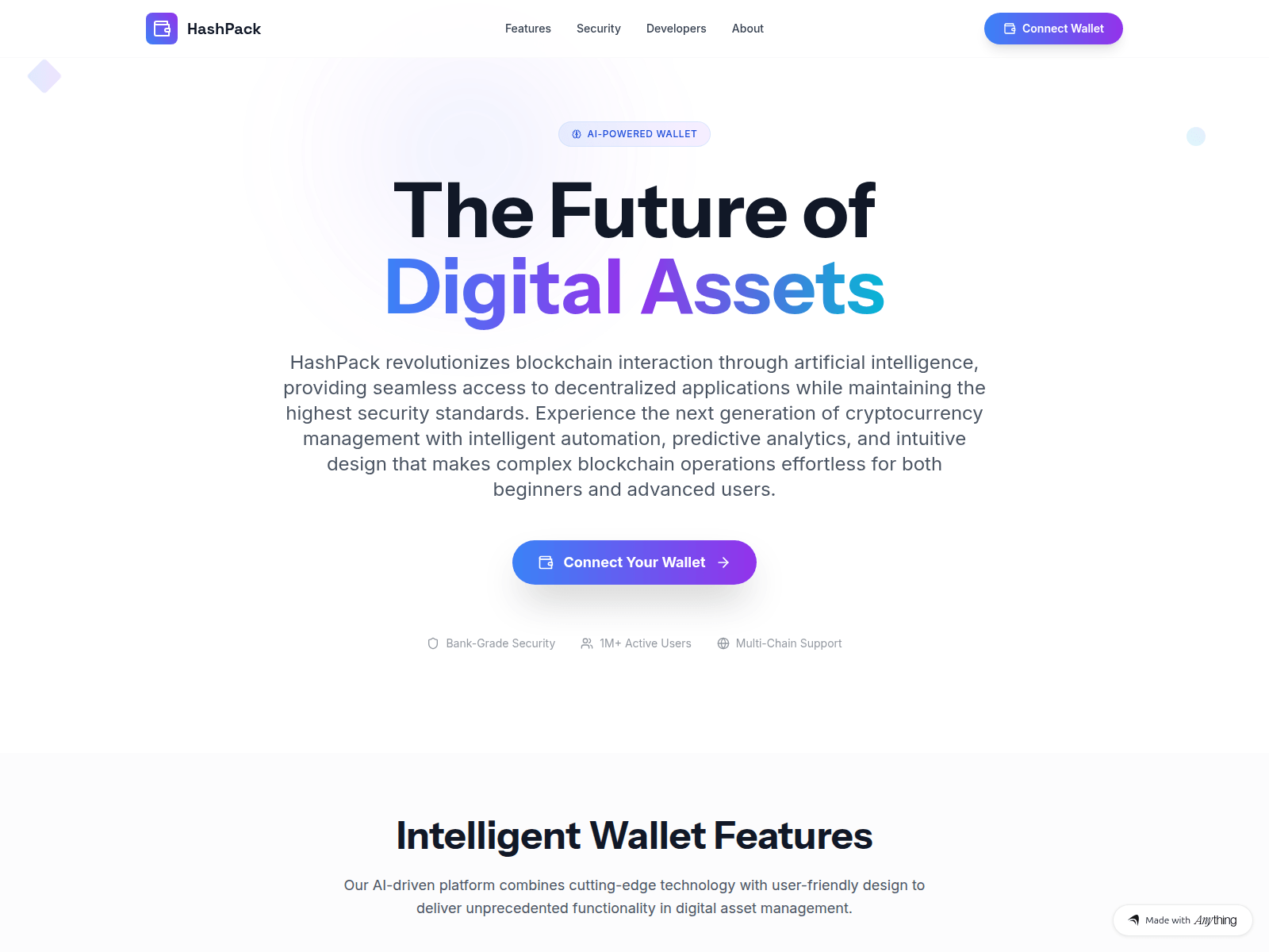 Screenshot of hashpackwallet-es.created.app