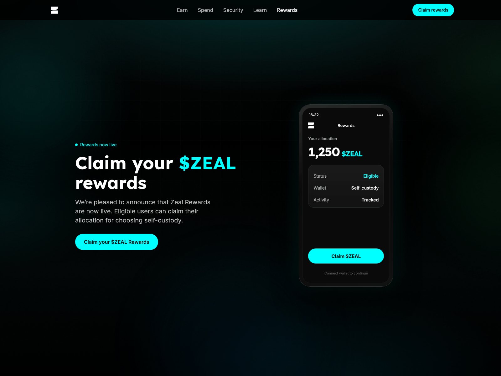 Screenshot of zealearnings.app
