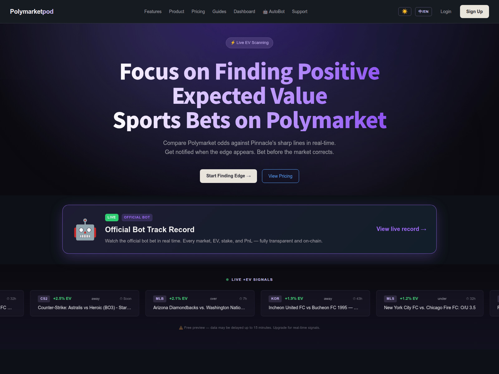 Captura de tela de polymarketpod.com