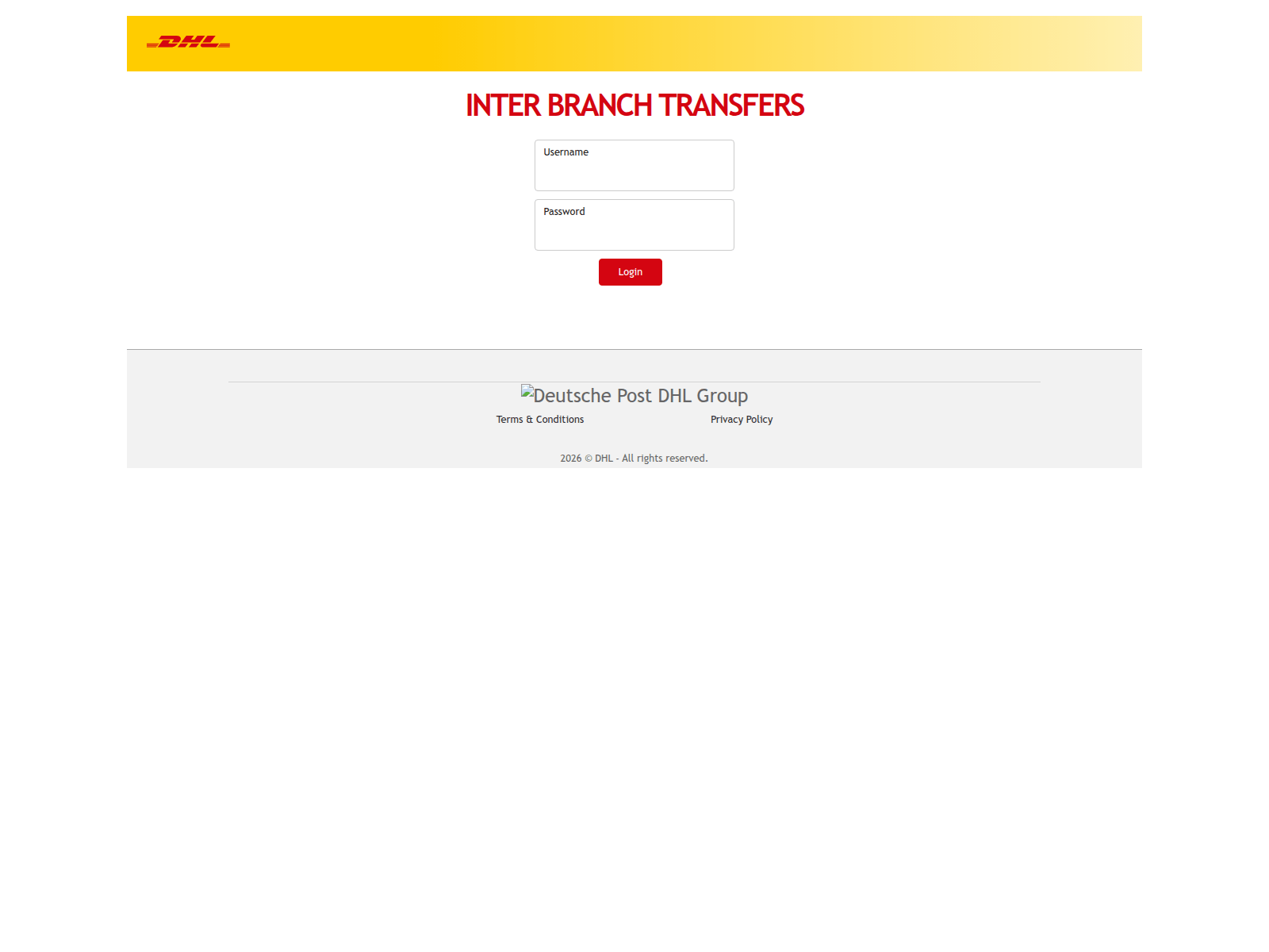 Screenshot of ibt.dhlevripremium.com