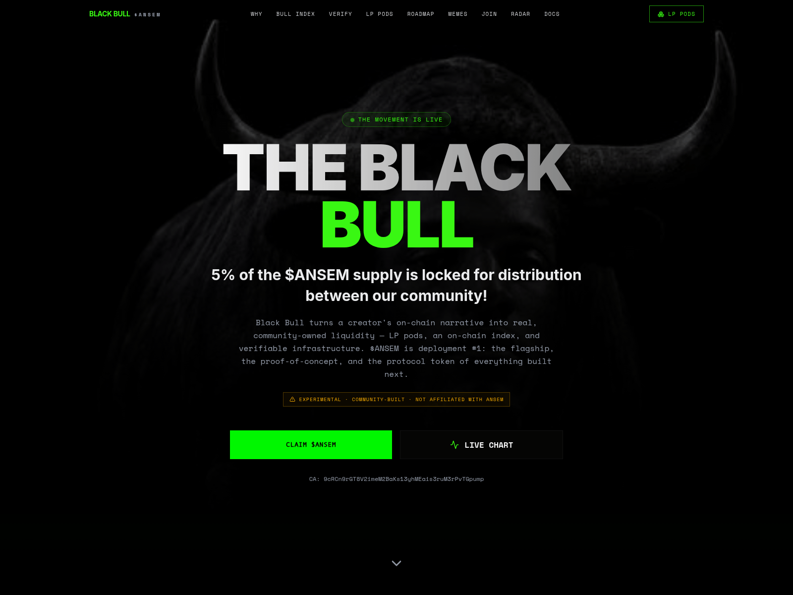 Screenshot of distribution-blackbullsol.com