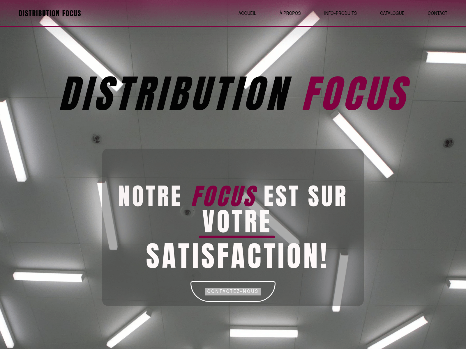 Screenshot of distribution-focus.com