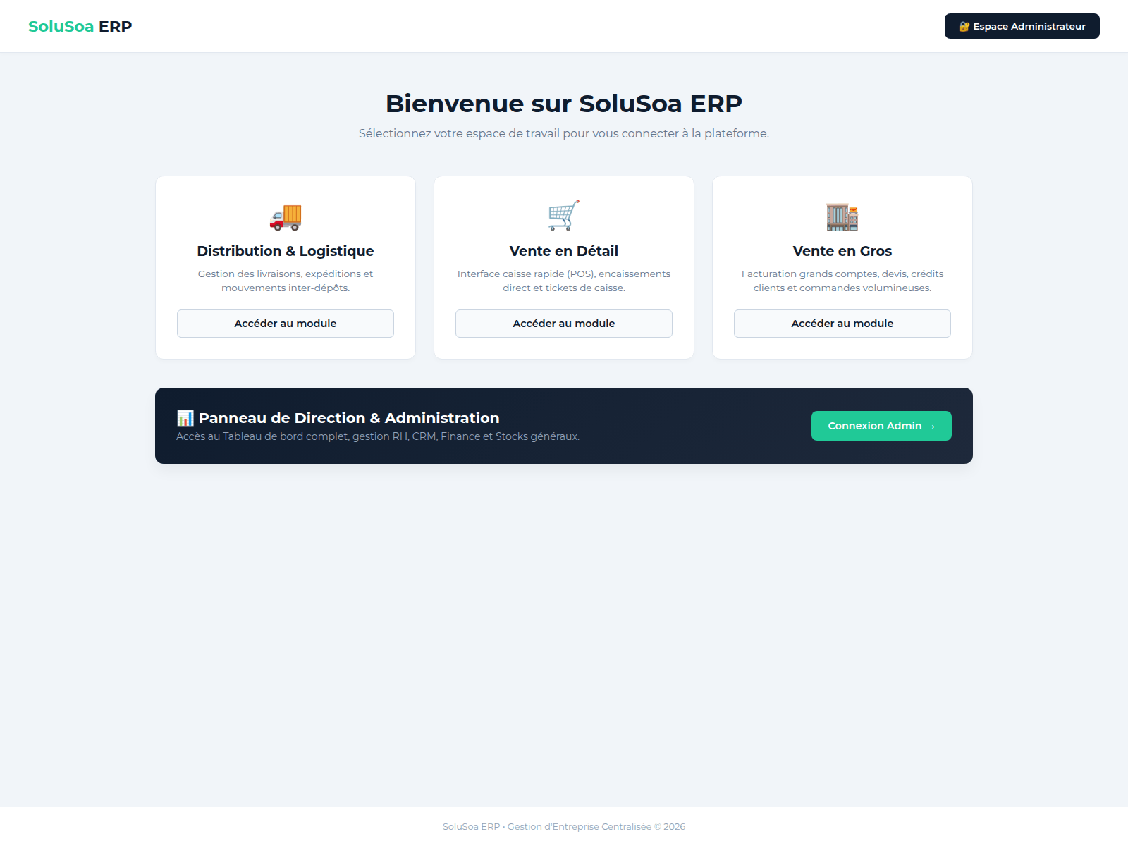 Screenshot of solusoa-distribution.pro