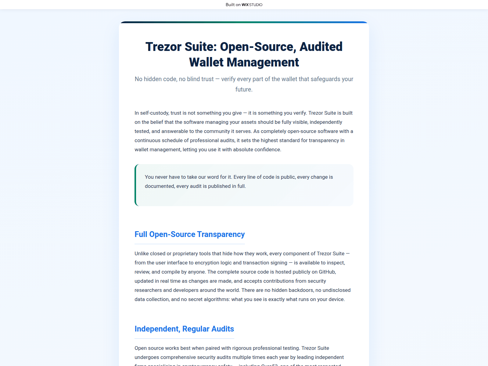 Screenshot of my-startedtrejoz.wixstudio.com