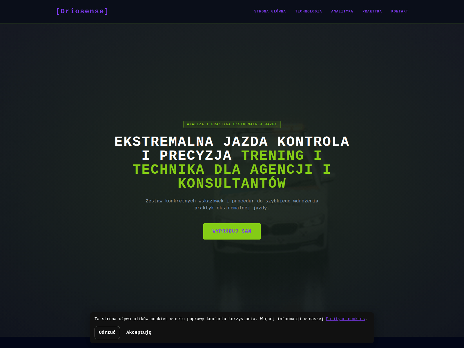 Screenshot of oriosense.site