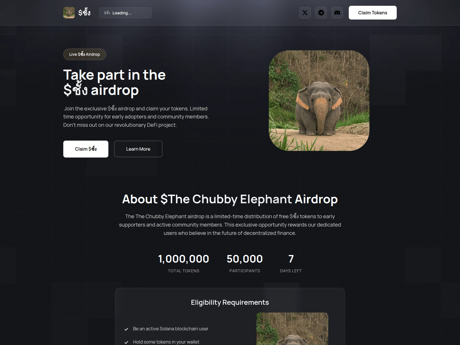 Screenshot of claim-chubbyelephant.pages.dev