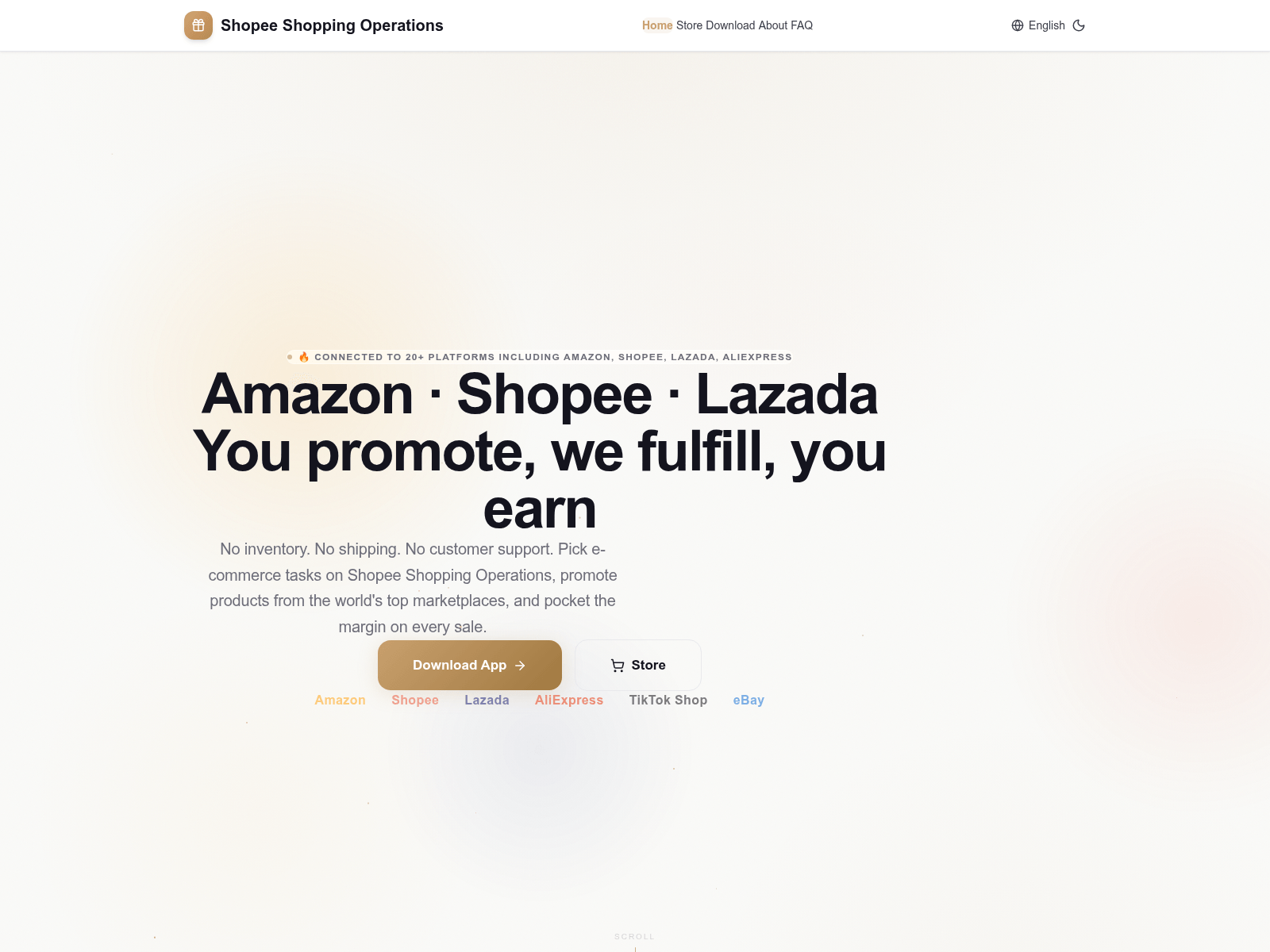 Screenshot of shopeetrade.com