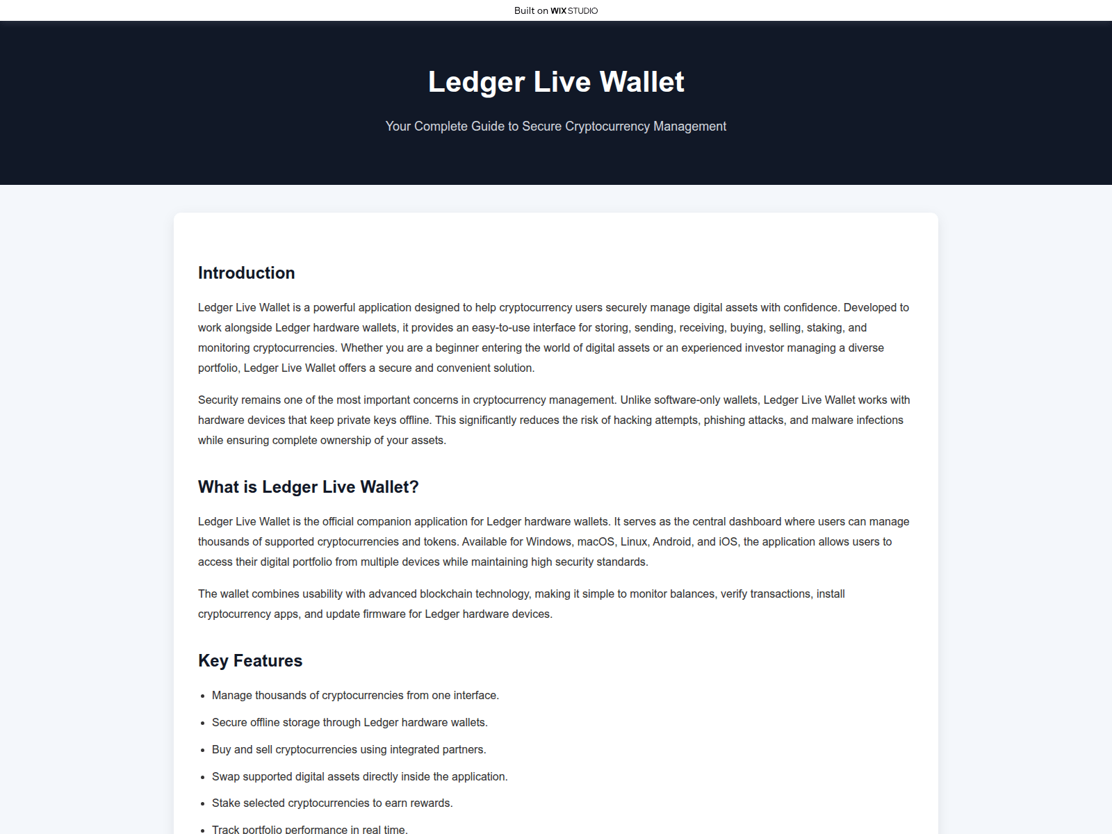 Screenshot of livedesktop-ldgrex.wixstudio.com