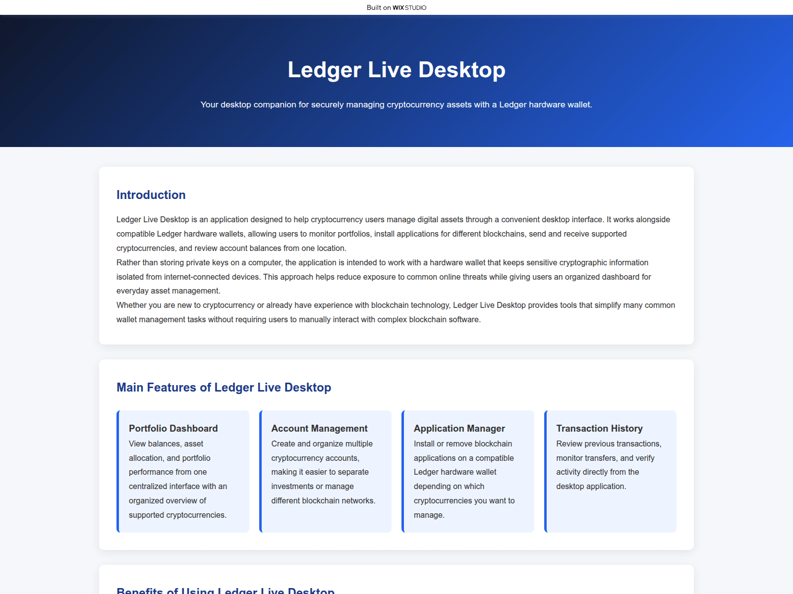 Screenshot of desktop-liveen.wixstudio.com