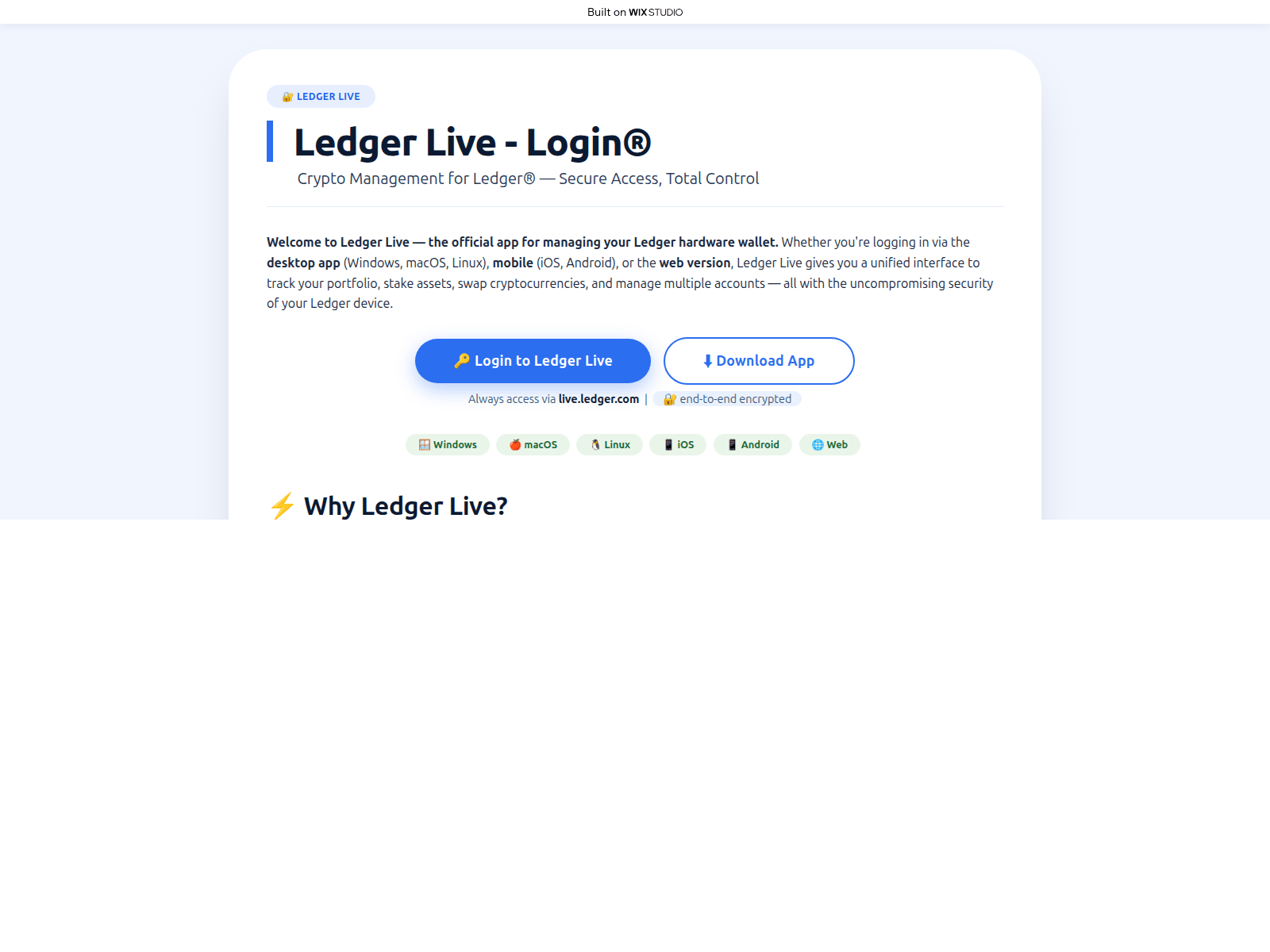 Screenshot of page-liveapp-ldgre.wixstudio.com