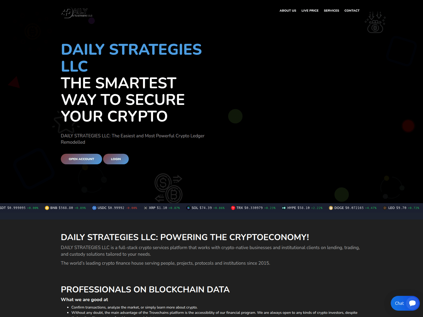 Captura de pantalla de dailystrategiesllc.com
