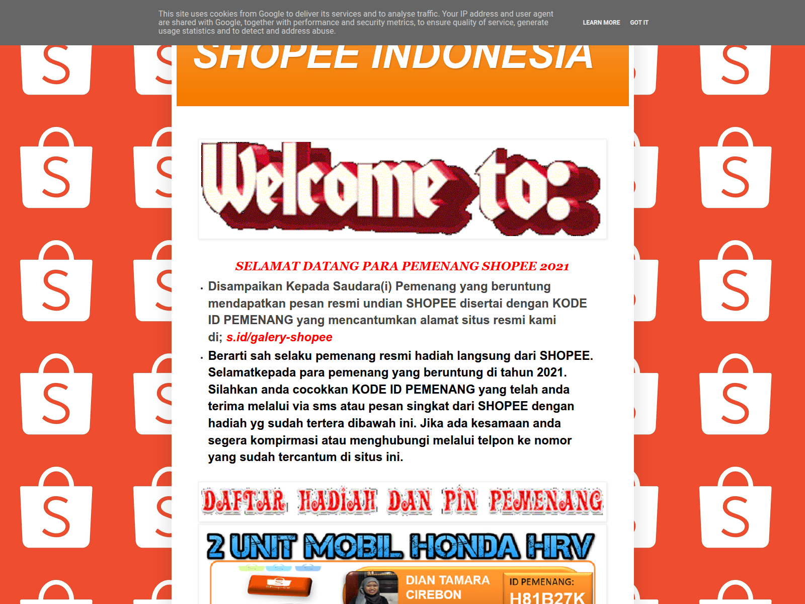 Screenshot of layanan-shopee-8.blogspot.com