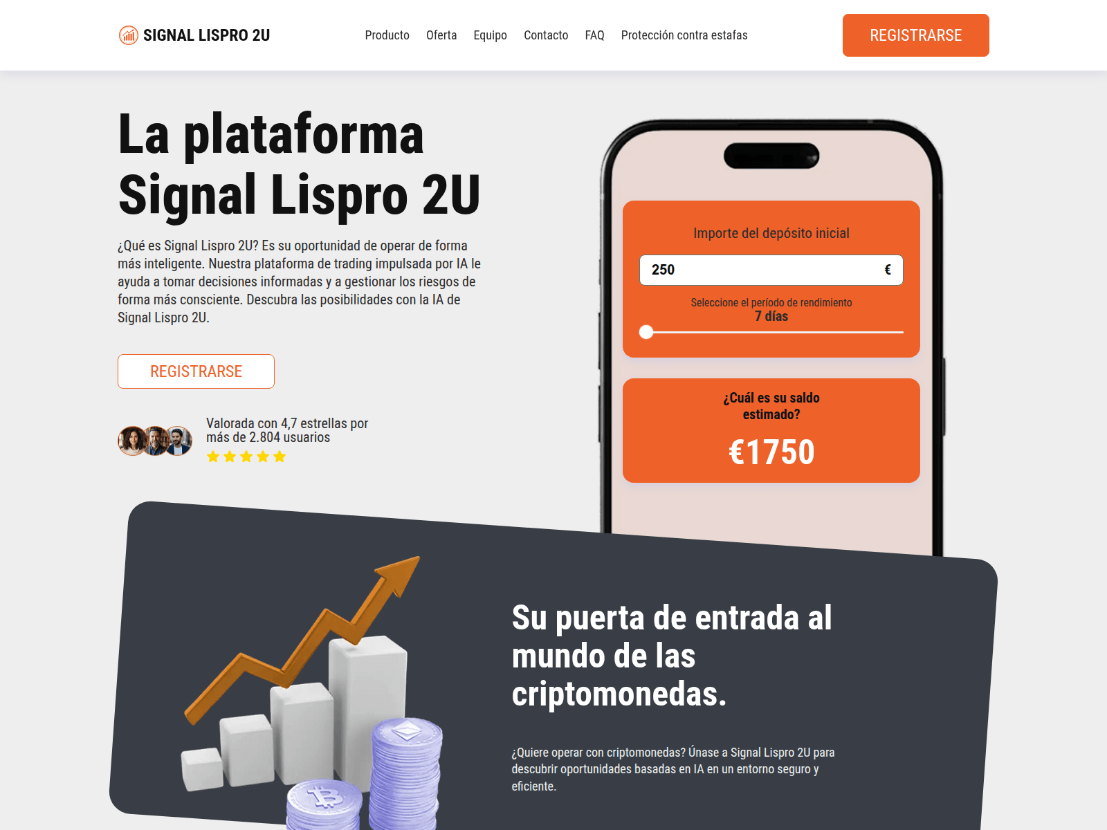 Screenshot of signal-lispro2u.com